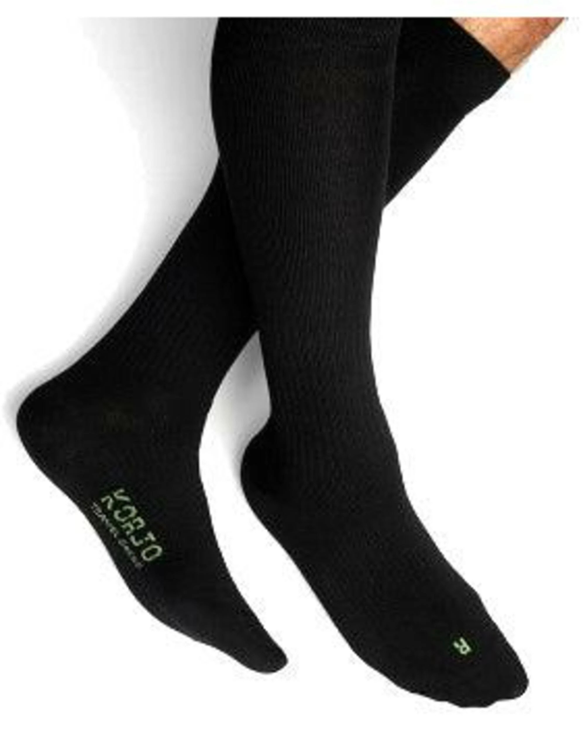 1 Korjo Travel Compression Socks - Large - Black, 1 of 2