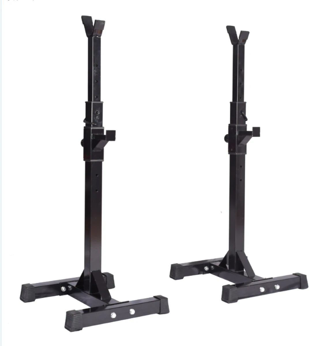 6 Fitness Master 2 Pack Squat Rack Stand Bench Press Weight Lifting Barbell Gym, 6 of 9
