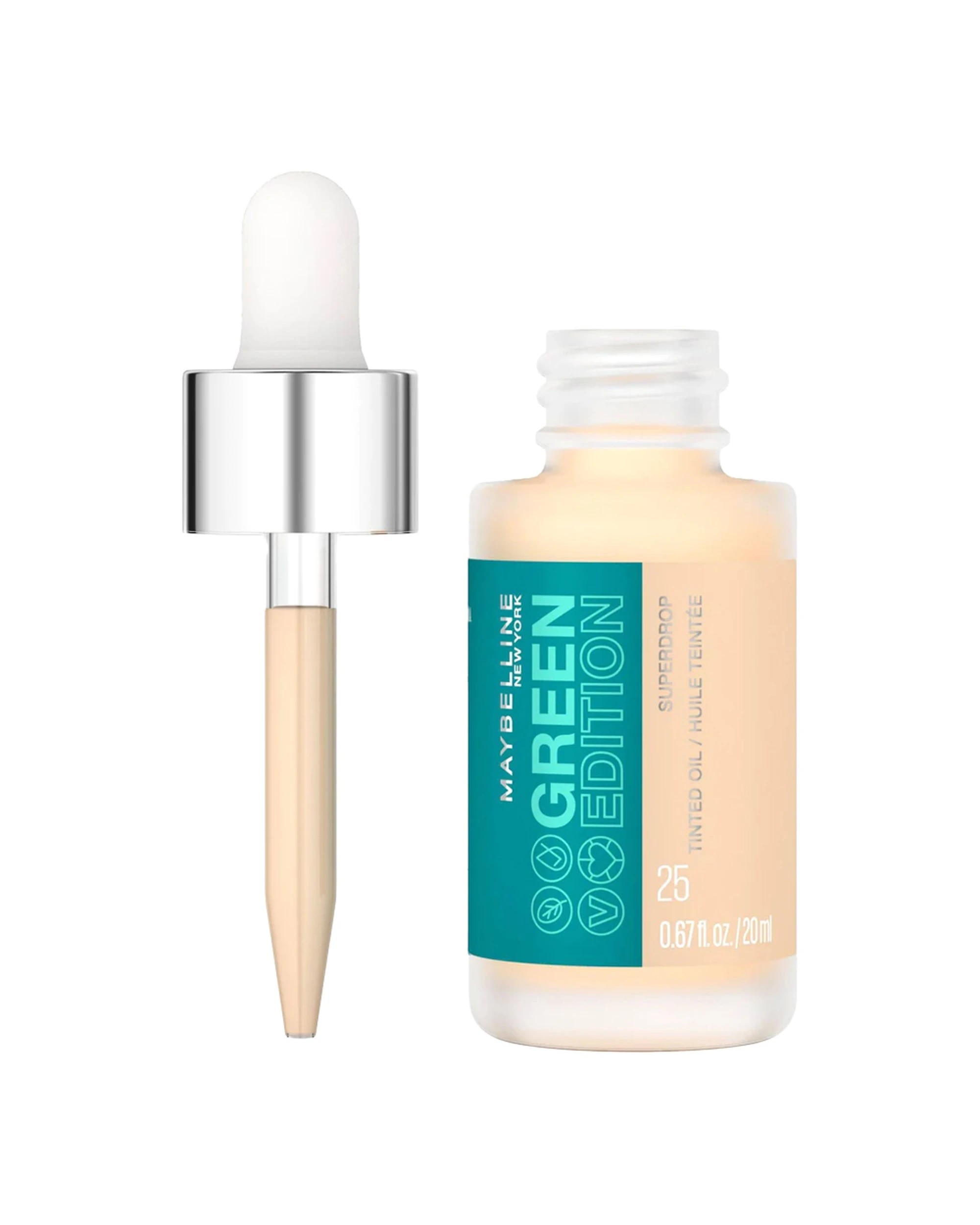 1 Maybelline Green Edition Superdrop Tinted Oil 20ml Shade 025, 1 of 1