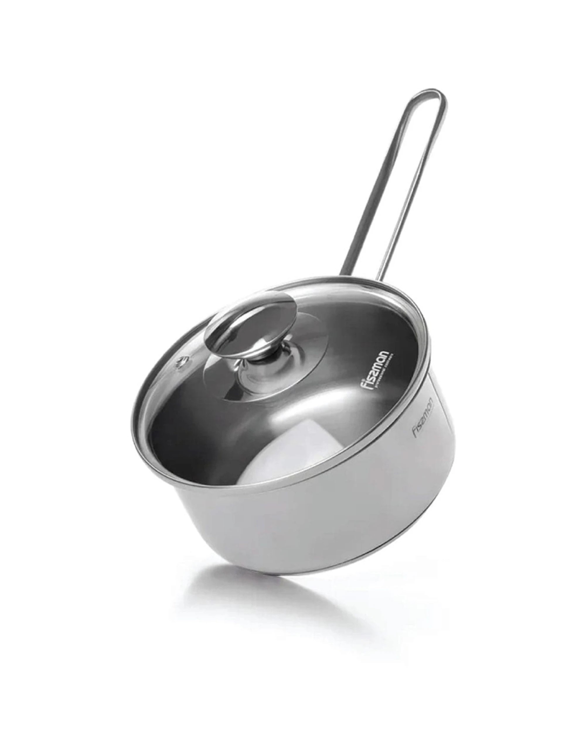 1 Fissman Saucepan Bambino Series Stainless Steel With Glass Lid 0.9L - Silver, 1 of 1