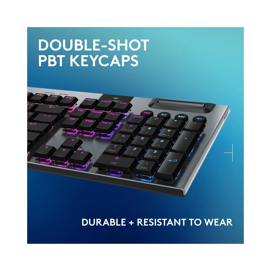 7 LOGITECH G915 X LIGHTSPEED Low-Profile Wireless Gaming Keyboard
 - black, 7 of 10