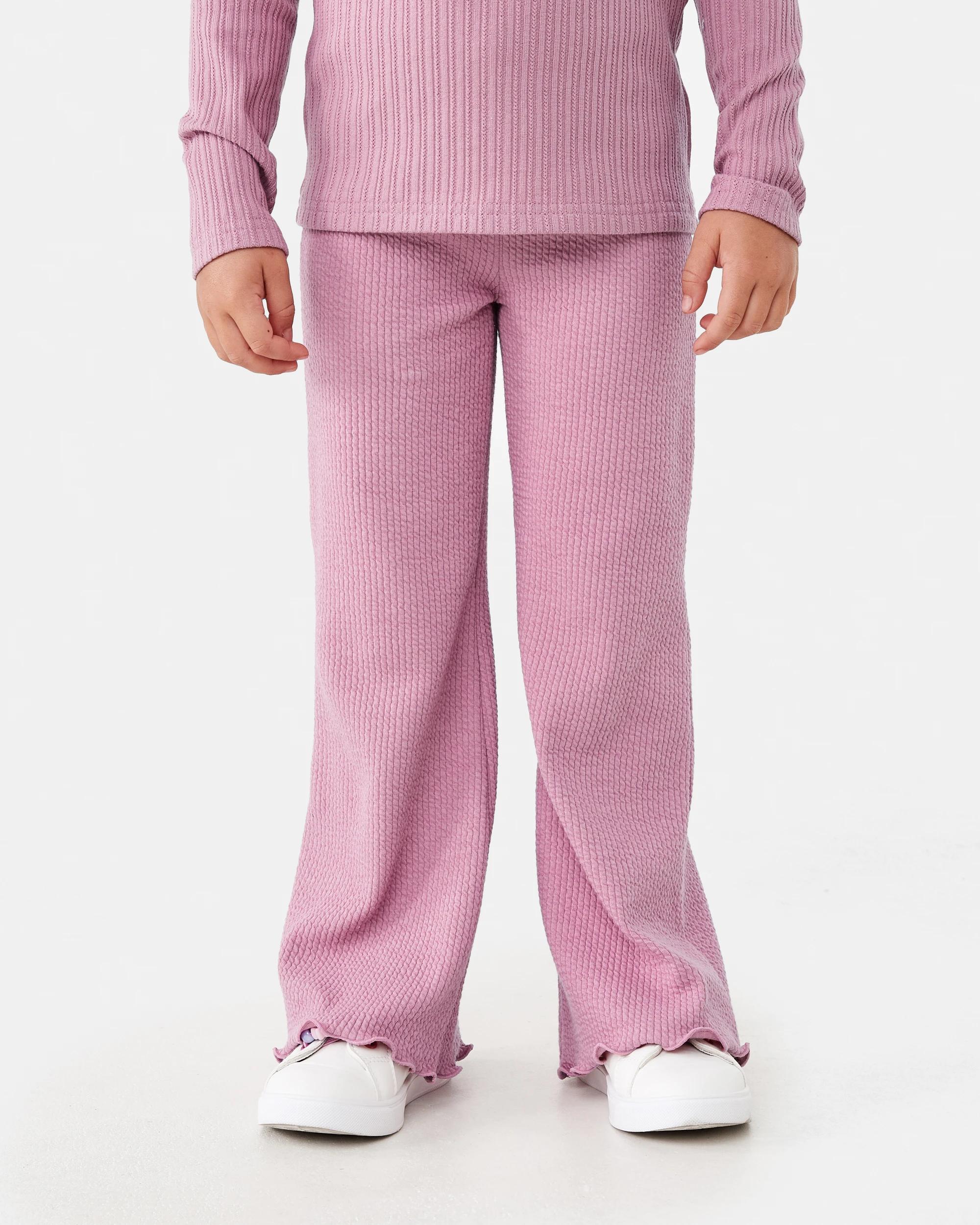 1 Jacquard Flared Leggings Dust Rose, 1 of 6