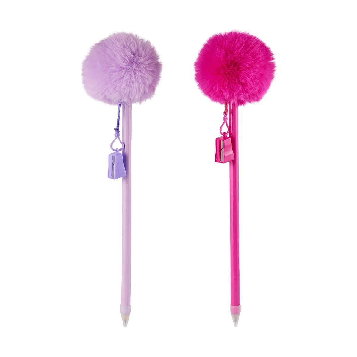 2 Jumbo Pom Pom Pencil with Sharpener - Assorted, 2 of 10