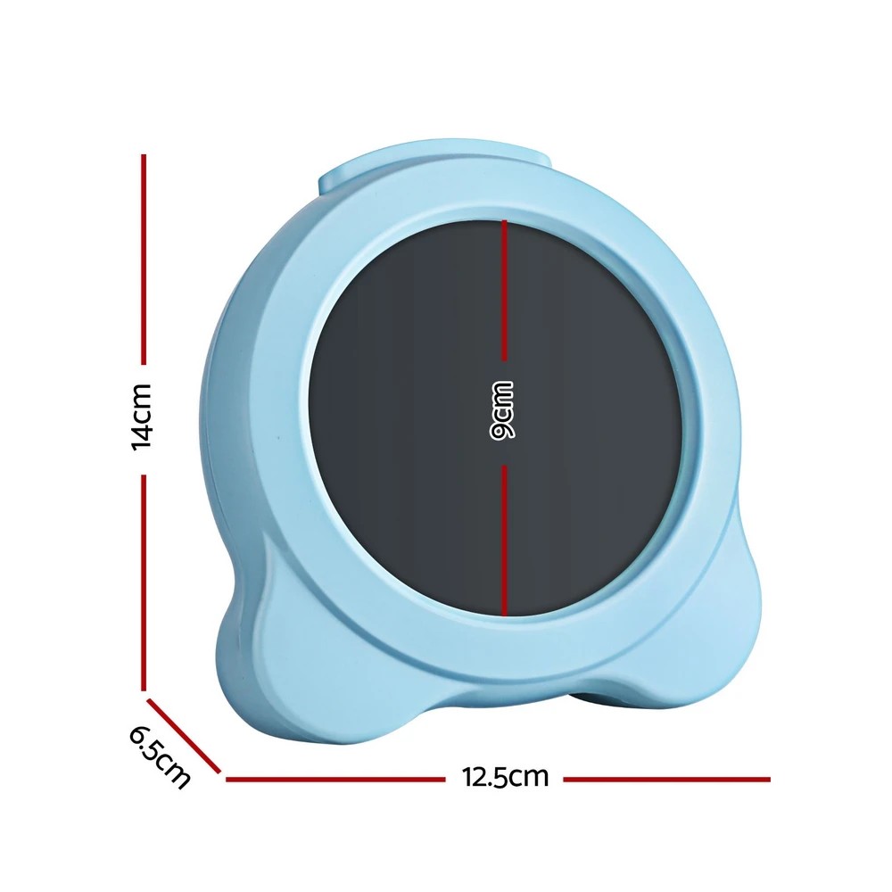 2 Artiss 3.8" Digital Day Clock Calendar Alarm LCD Display - Blue, 2 of 8