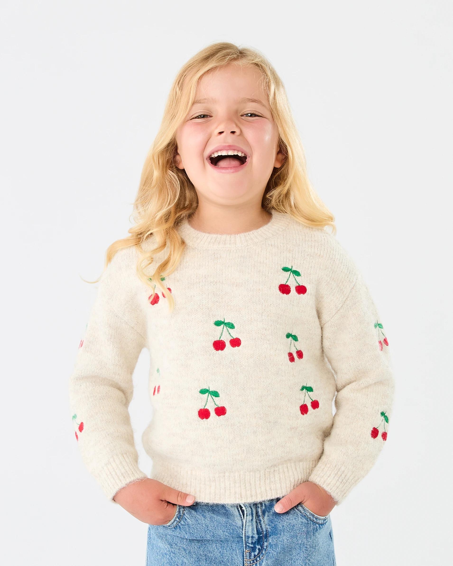 1 Embellished Jumper Bge Cherry, 1 of 6