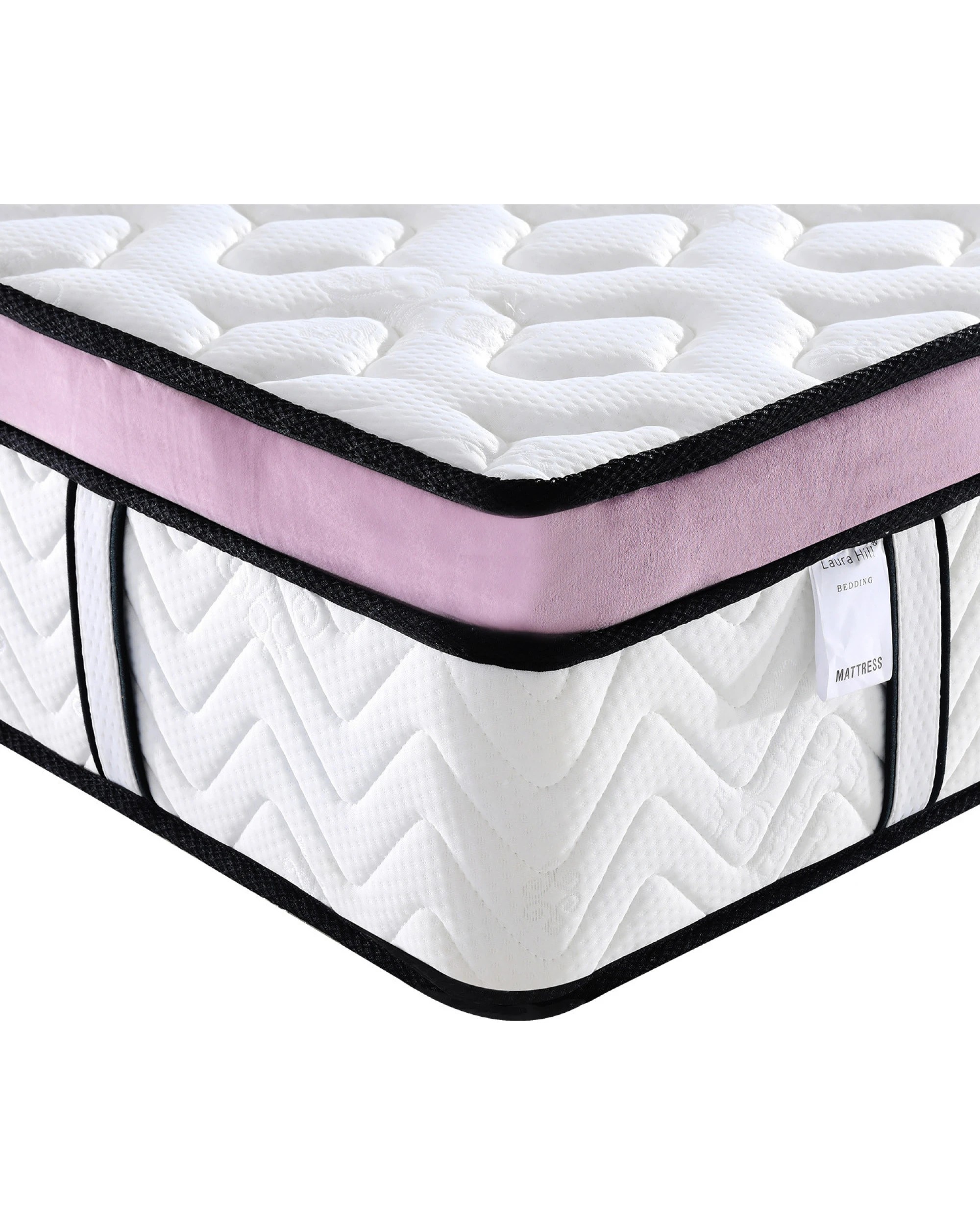 3 Laura Hill Euro Top Spring Pocket Mattress Queen - 30cm, 3 of 10