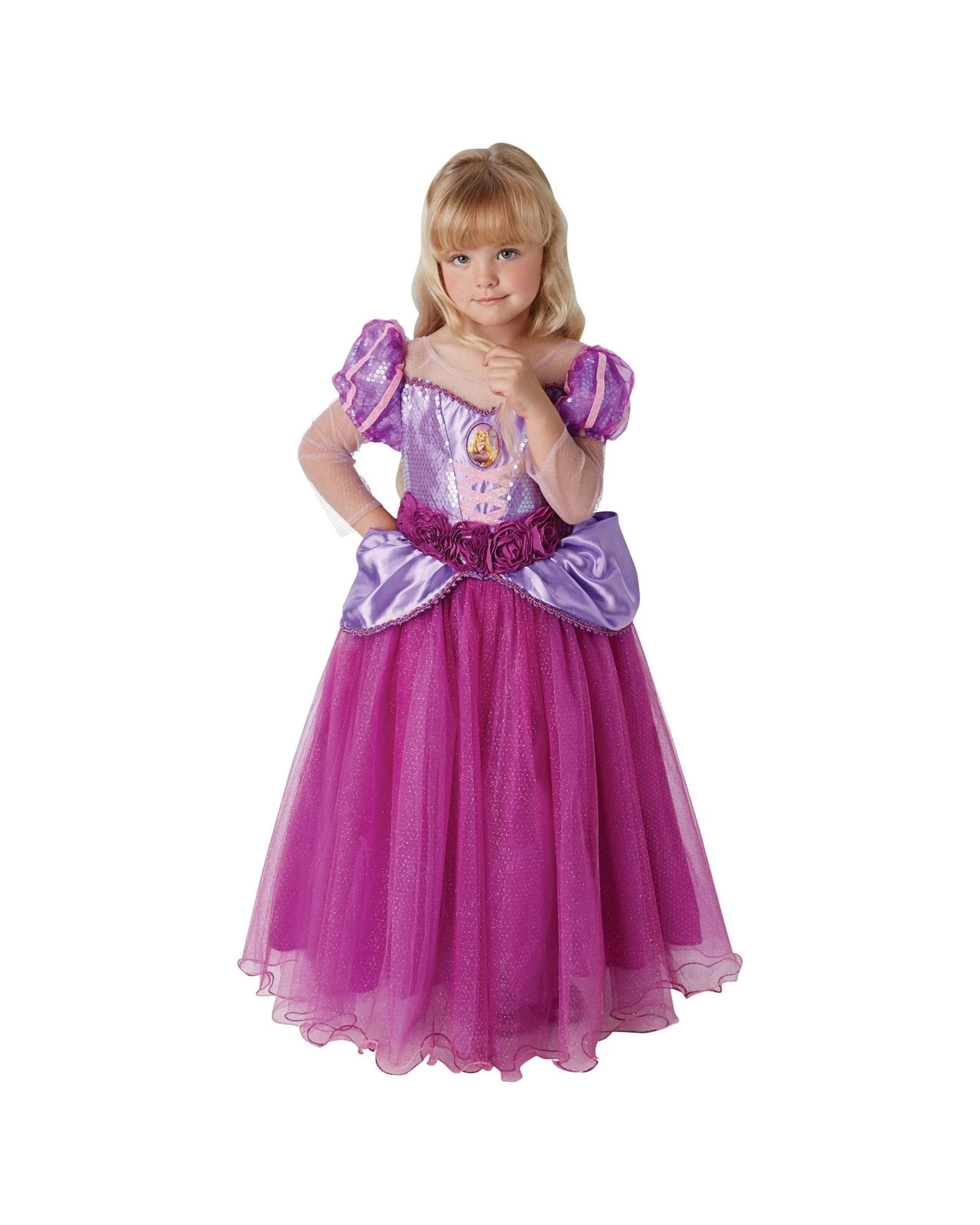 1 Disney Princess Rapunzel Premium Child Costume 3-5 Years, 1 of 4