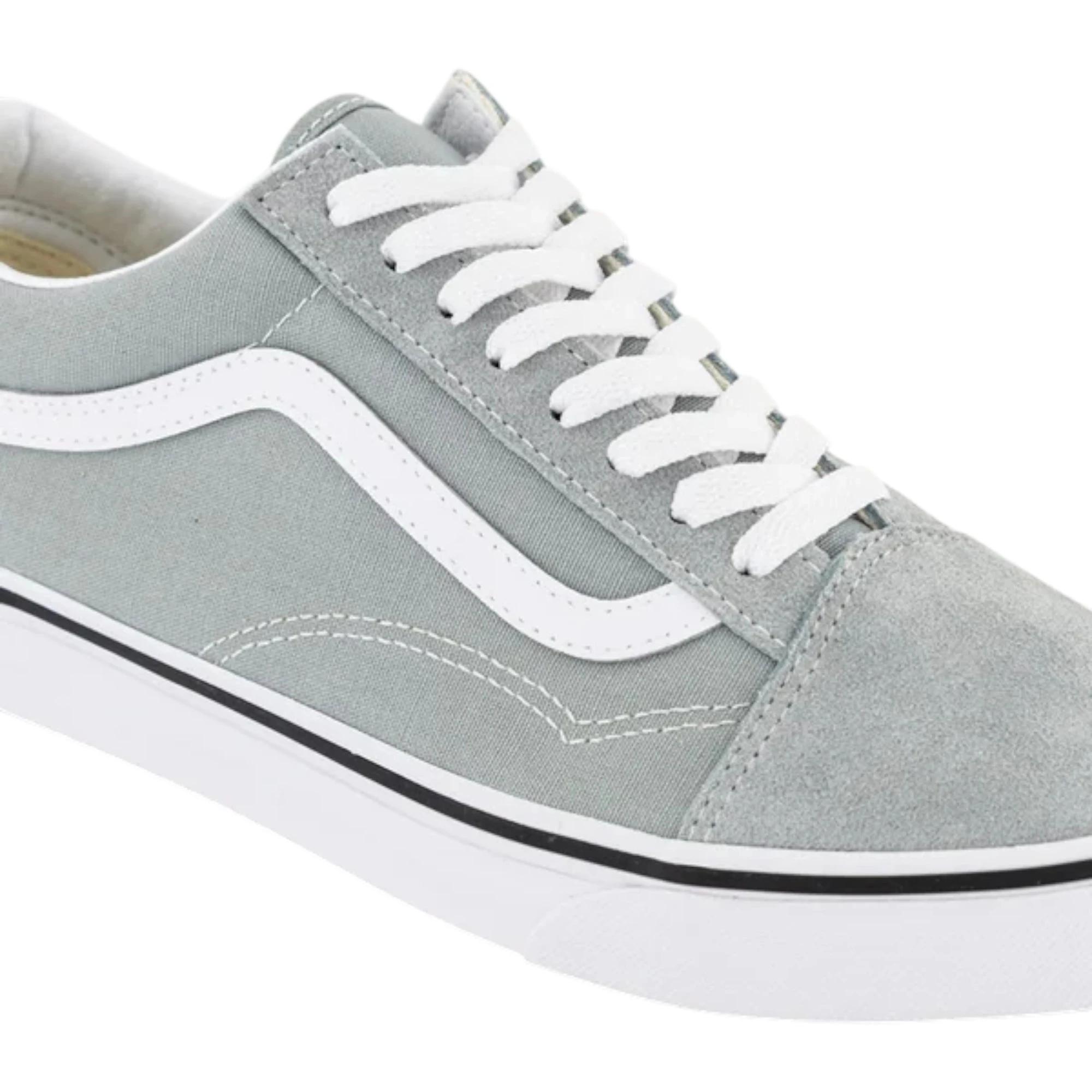6 Vans Unisex Old Skool Low Top Color Theory Pure Grey Lace Up Shoes GREY, 6 of 6