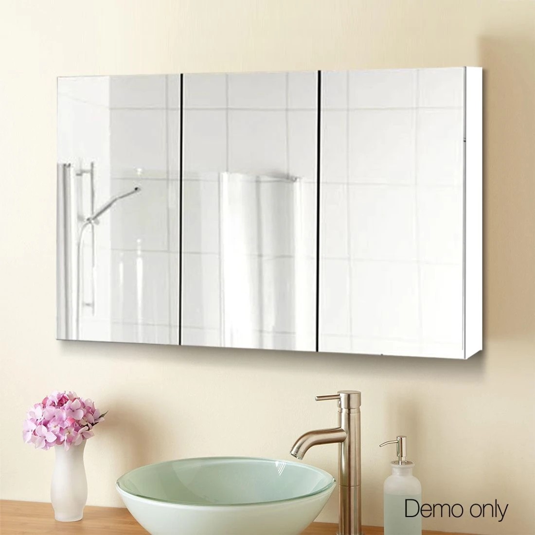 6 Cefito Bathroom Shaving Cabinet Mirror Vanity Medicine Wall Storage 900mmx720mm - White, 6 of 6