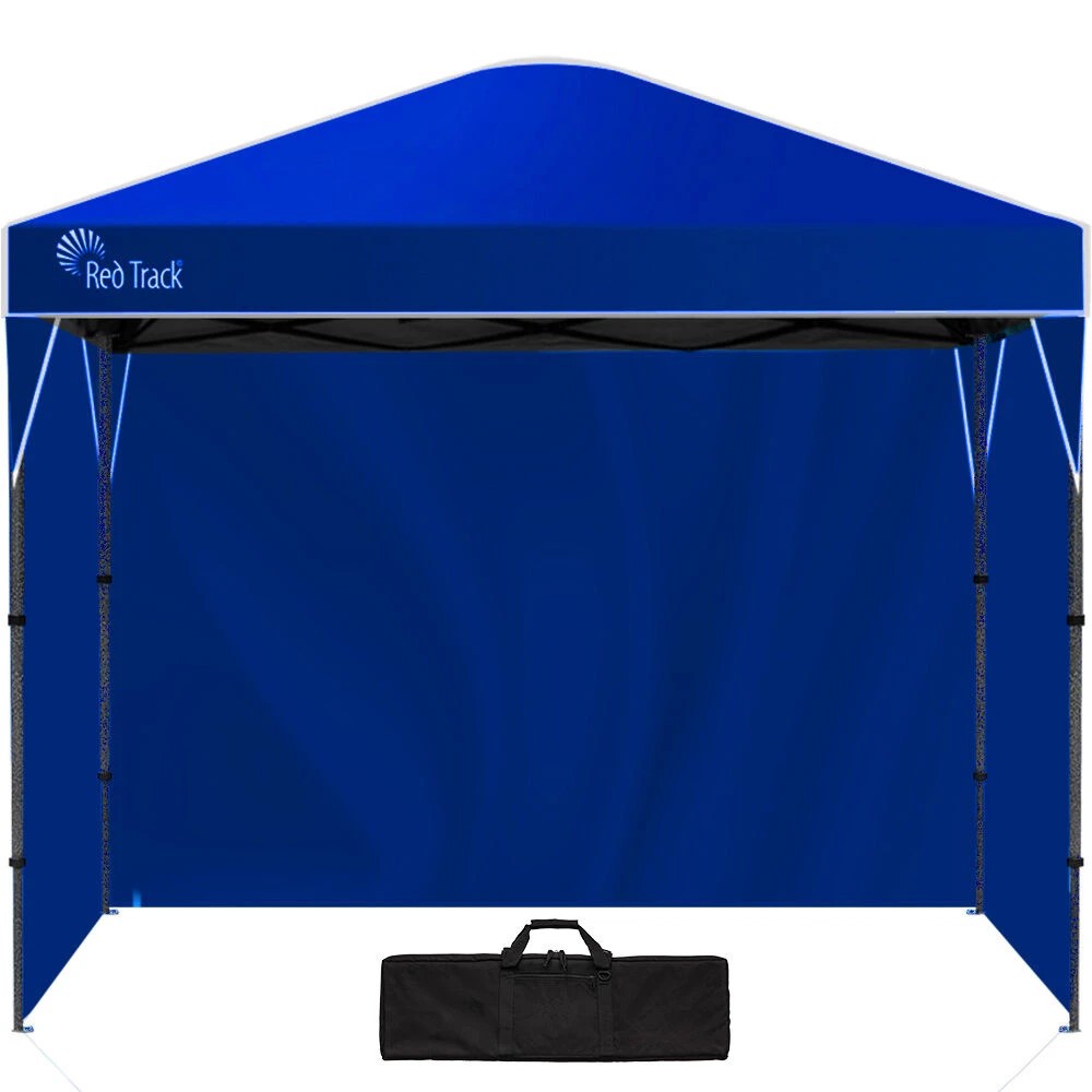 1 Red Track 2.2x3.6m Folding Gazebo with 3 Walls, Carry Bag - Blue, 1 of 1