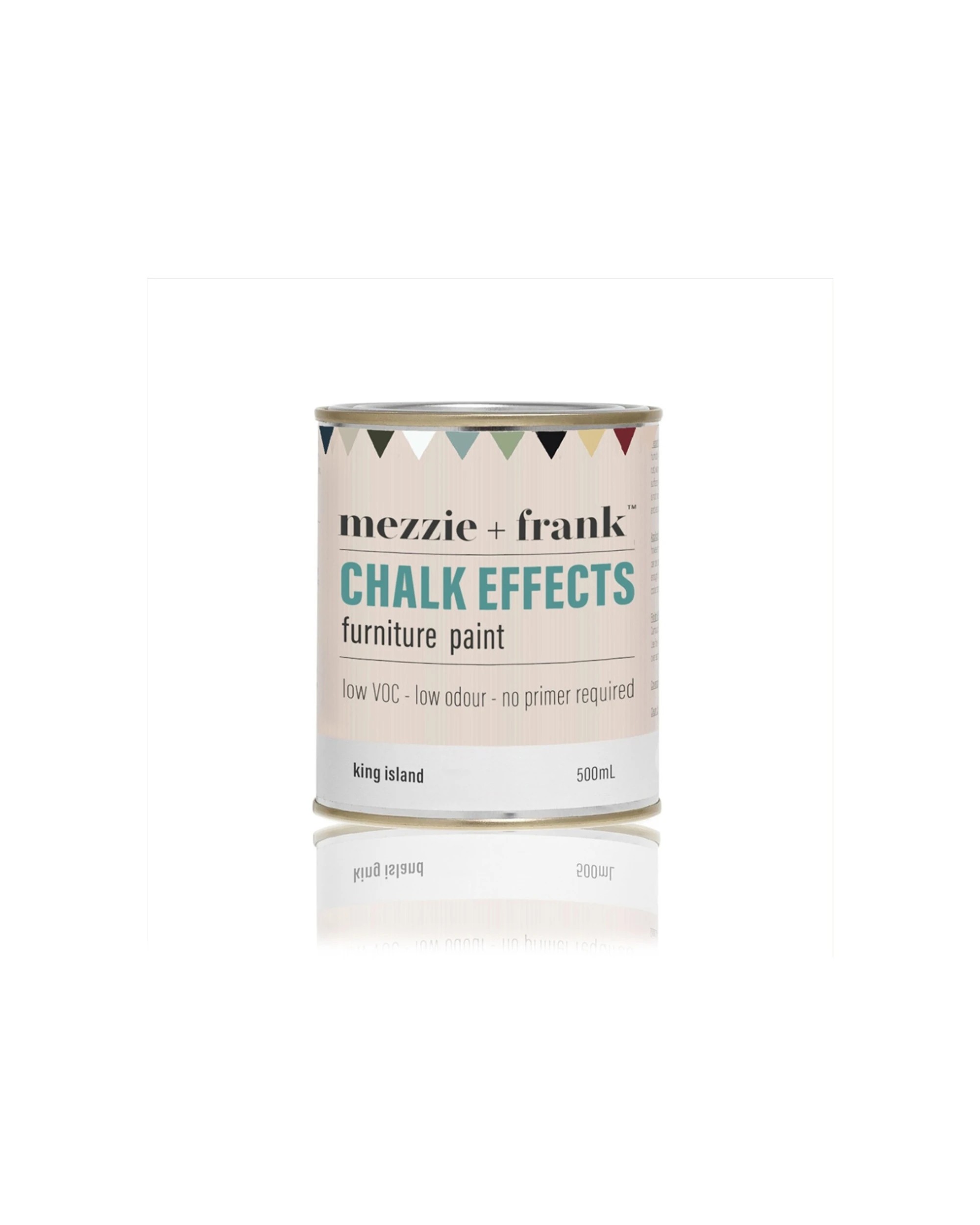 2 Mezzie+Frank Chalk Effect 0.5L Interior Water Based Furniture Paint King Island - Natural, 2 of 6