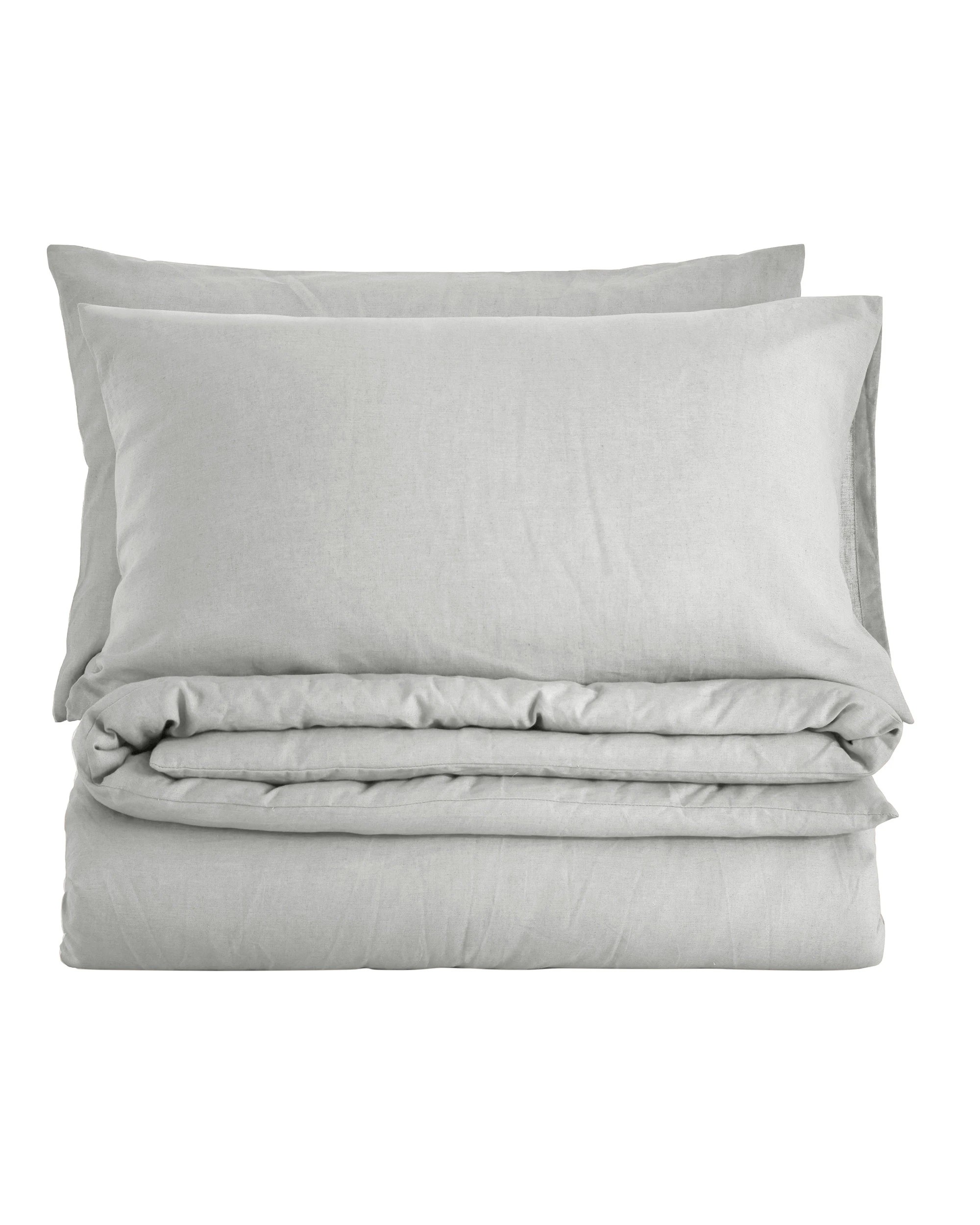 6 Dreamaker Linen Cotton Quilt Cover Set - Double Bed - Dove Grey, 6 of 7