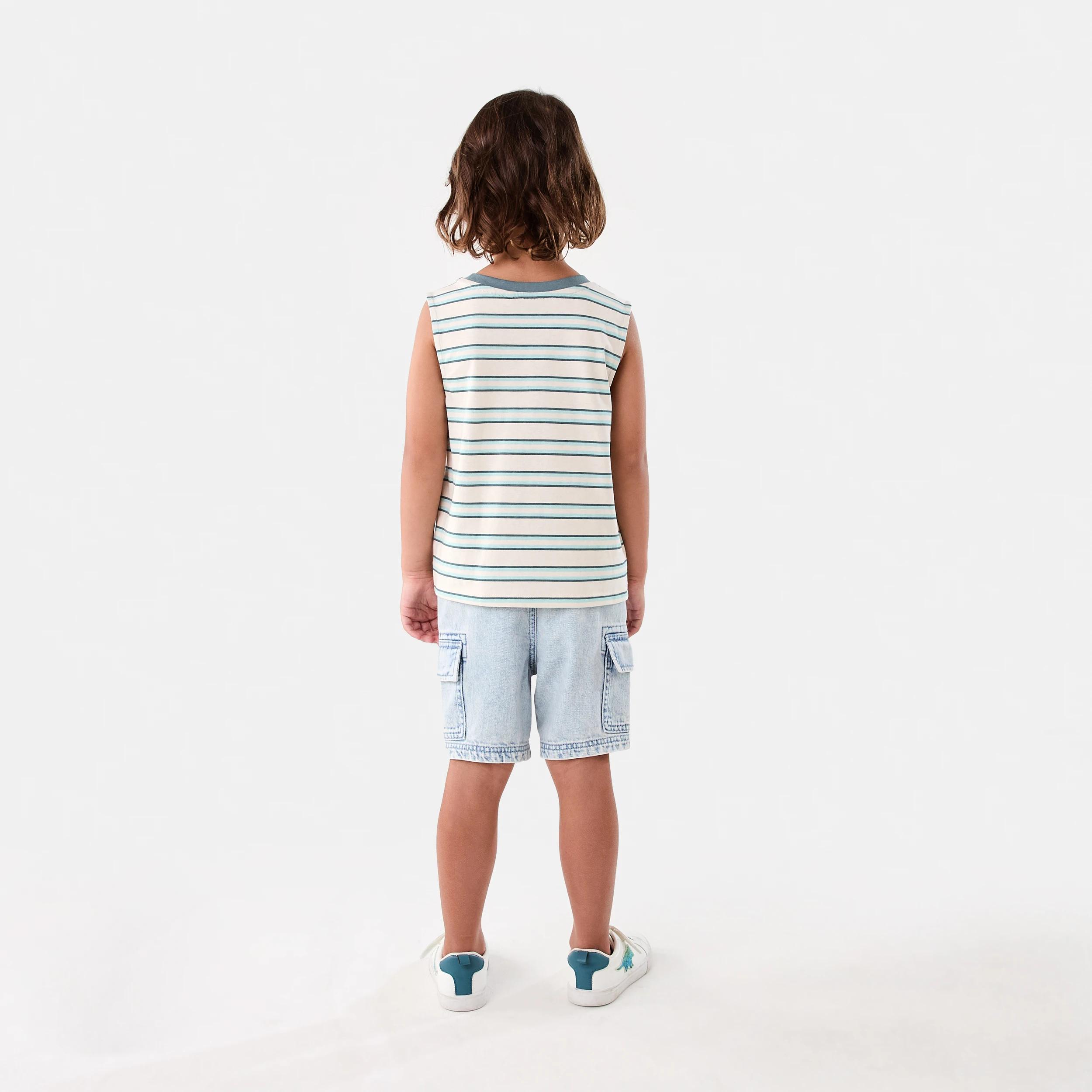 7 Oversized Print Tank Bge Stripe, 7 of 7
