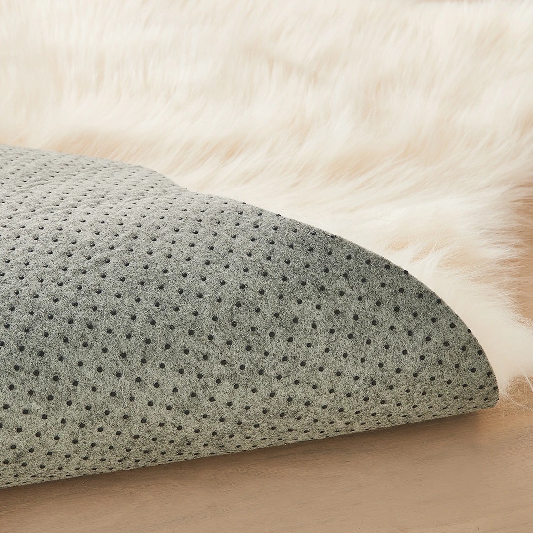 3 Cream Faux Fur Mat, 3 of 7