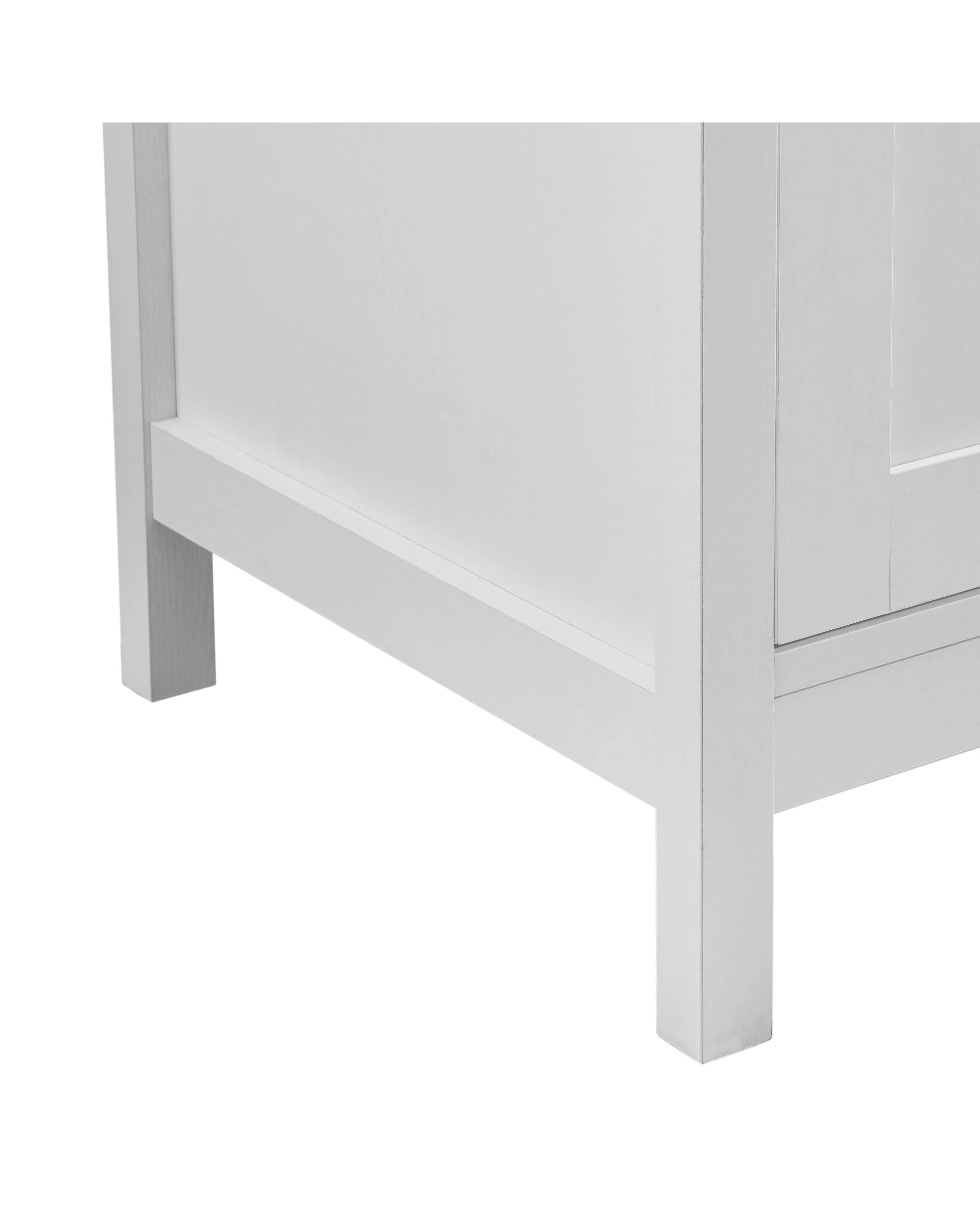 9 Kodu Rounded Look Buffet Sideboard Cabinet 3 Doors - White, 9 of 10