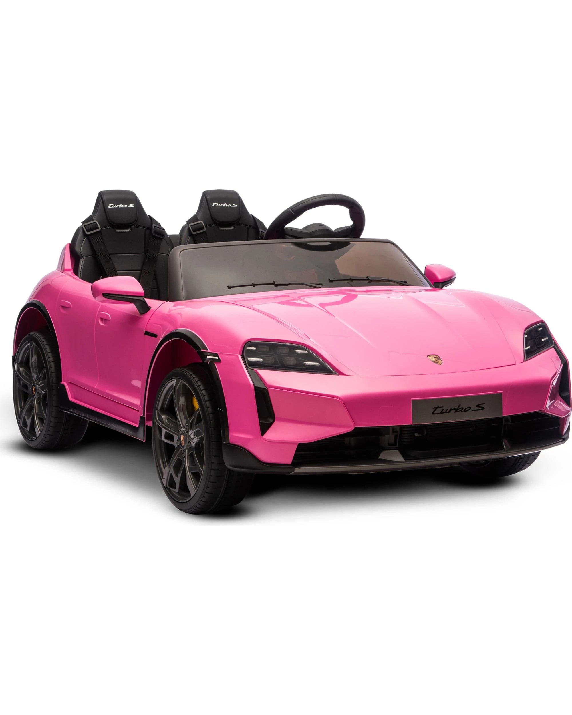 1 Kahuna Porsche Taycan Turbo S Kids Electric Ride On Car Remote Control 90W 2 Seater, 1 of 7