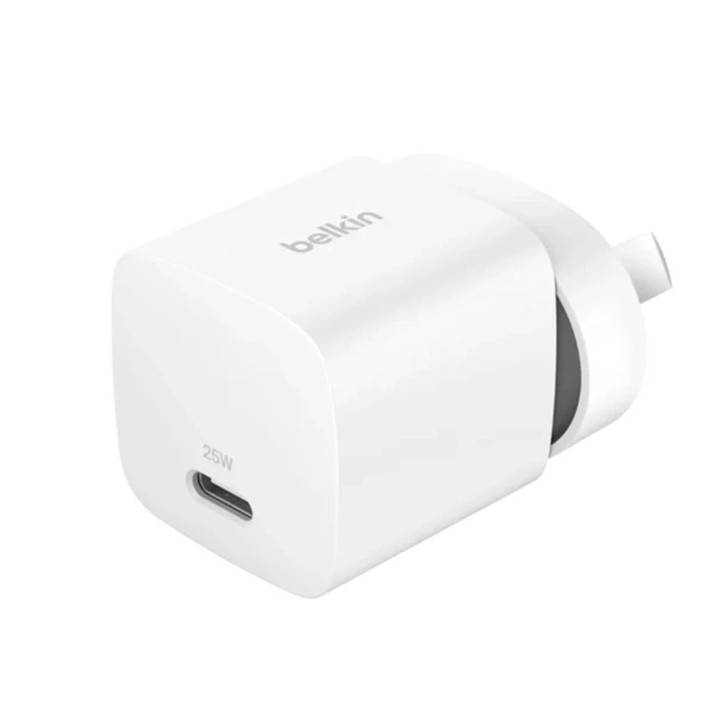 1 Belkin - BoostCharge 25W Wall Charger With USB-C Output - White, 1 of 5