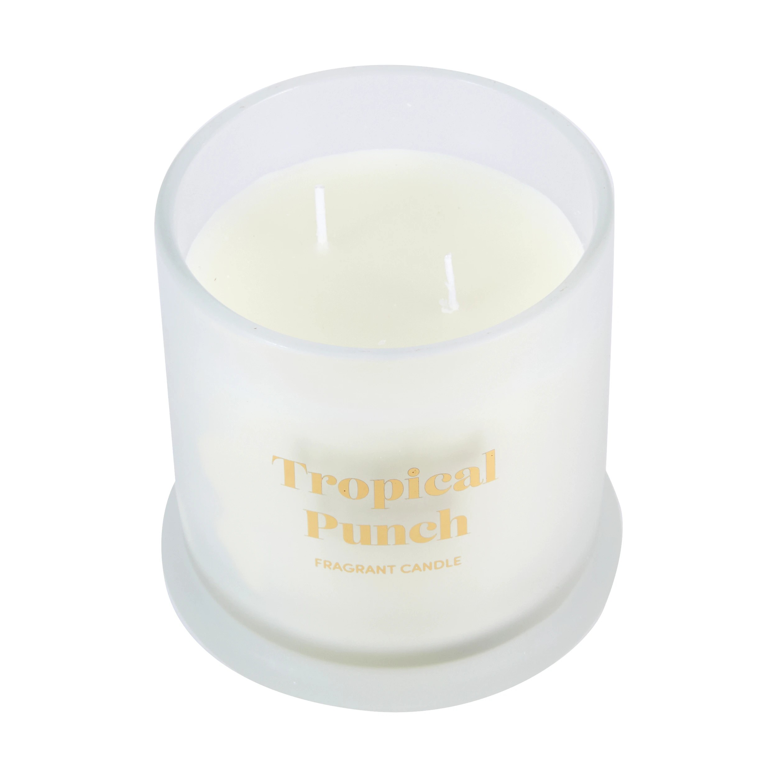 2 Tropical Punch Fragrant Glass Boxed Candle, 2 of 6