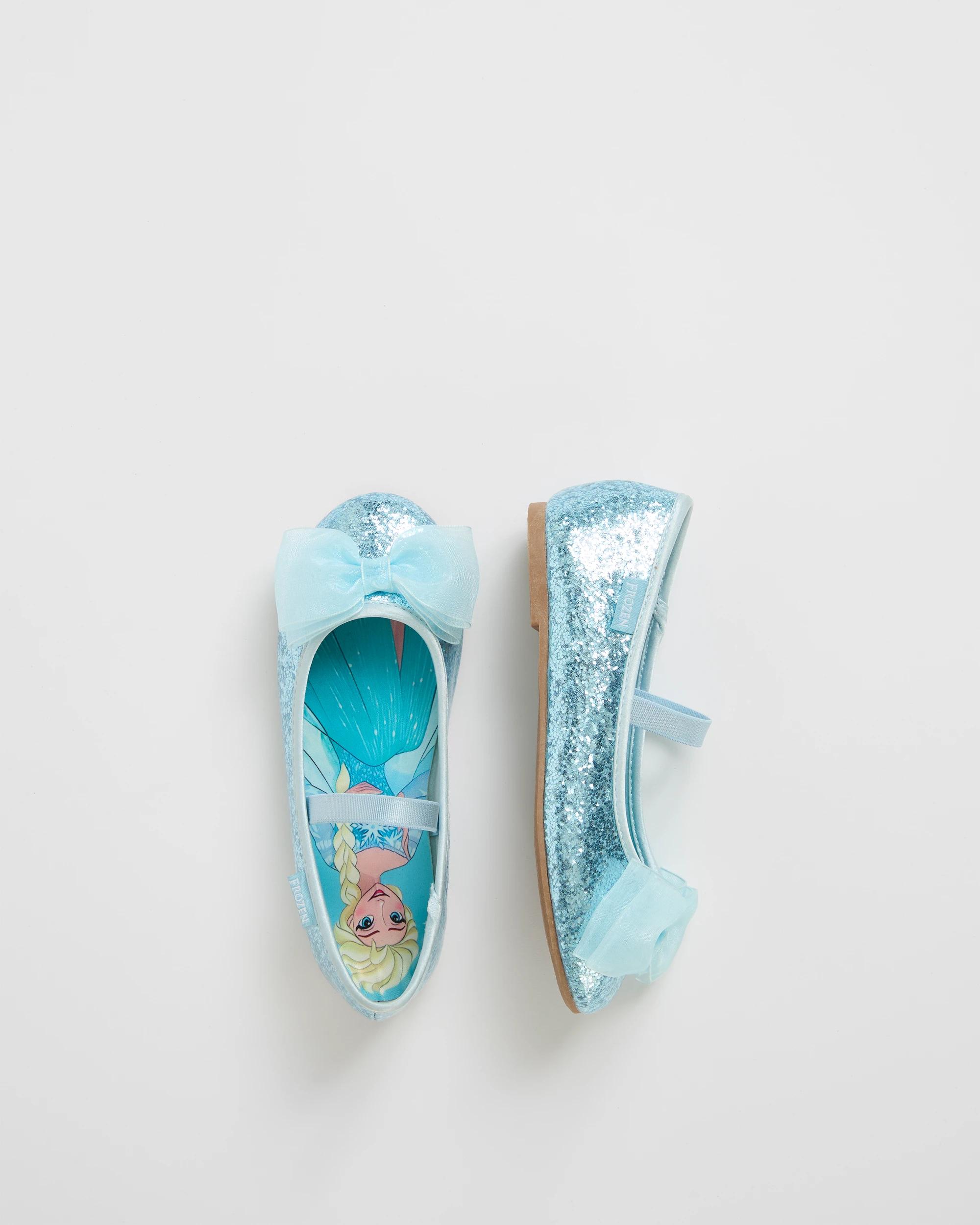 3 Disney Glitter Ballet Flats BLUE, 3 of 3