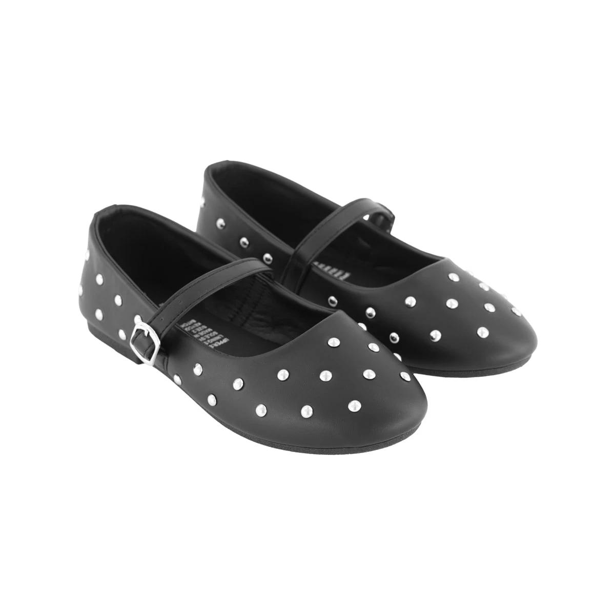 4 Senior Stud Flats Black, 4 of 5
