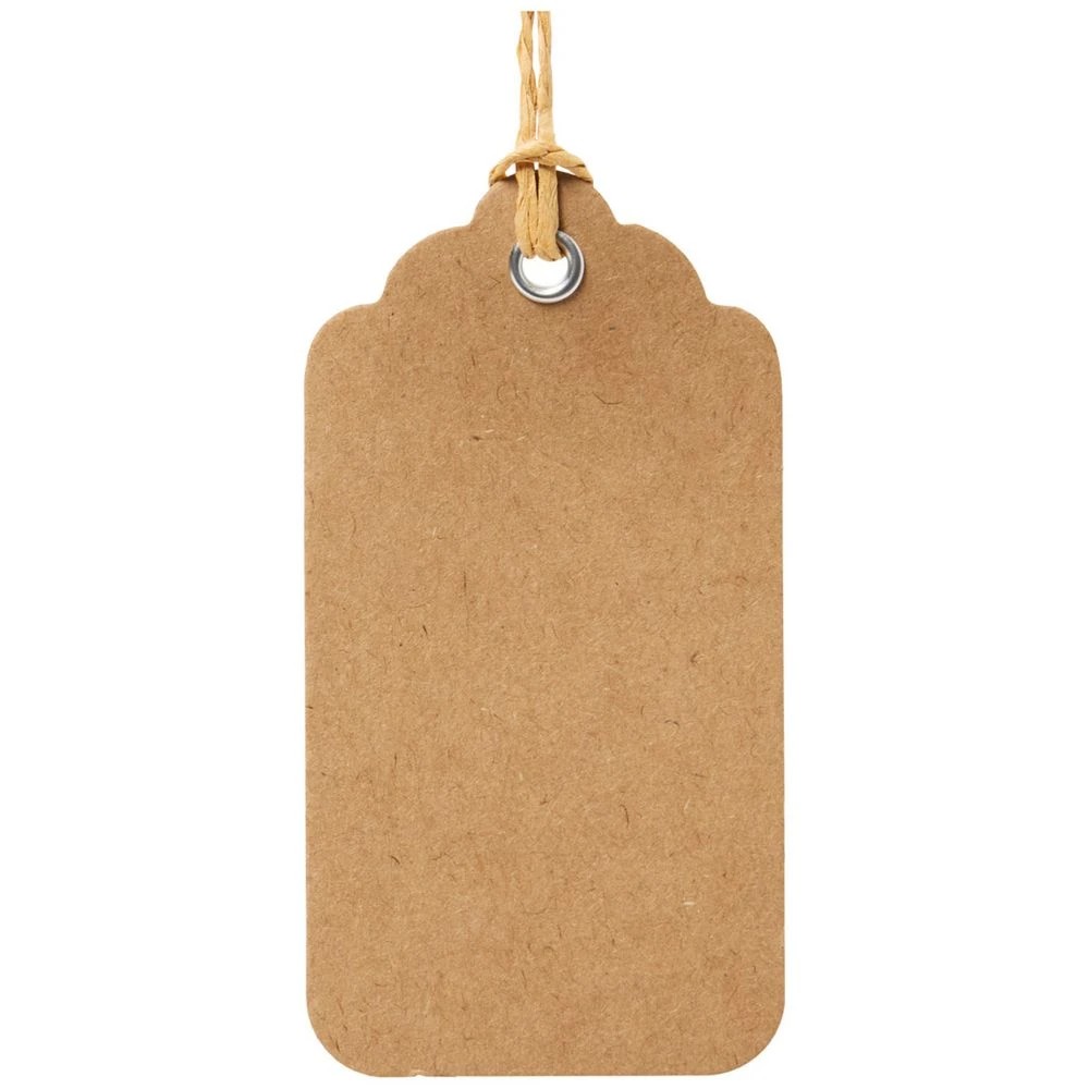 2 Otto Shipping Tag Scallop Kraft 25 Pack, 2 of 3