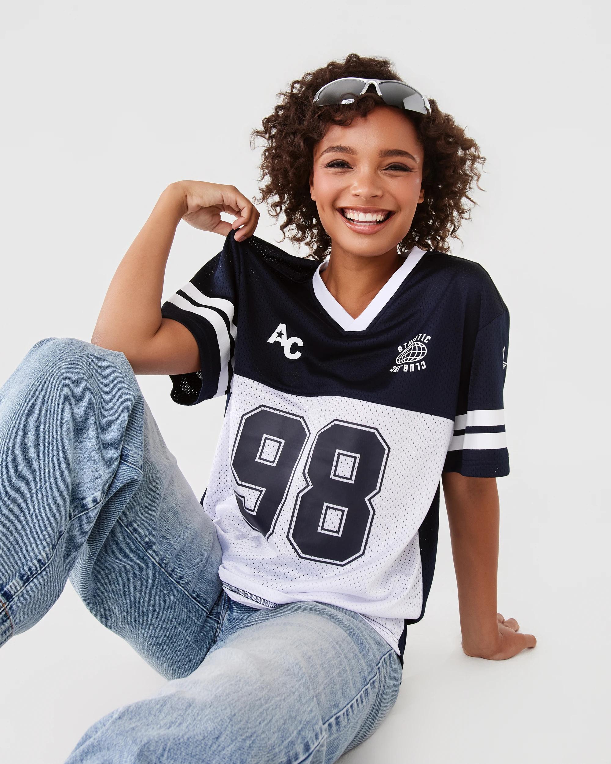 7 Short Sleeve Varsity Top Navy Blaze, 7 of 8