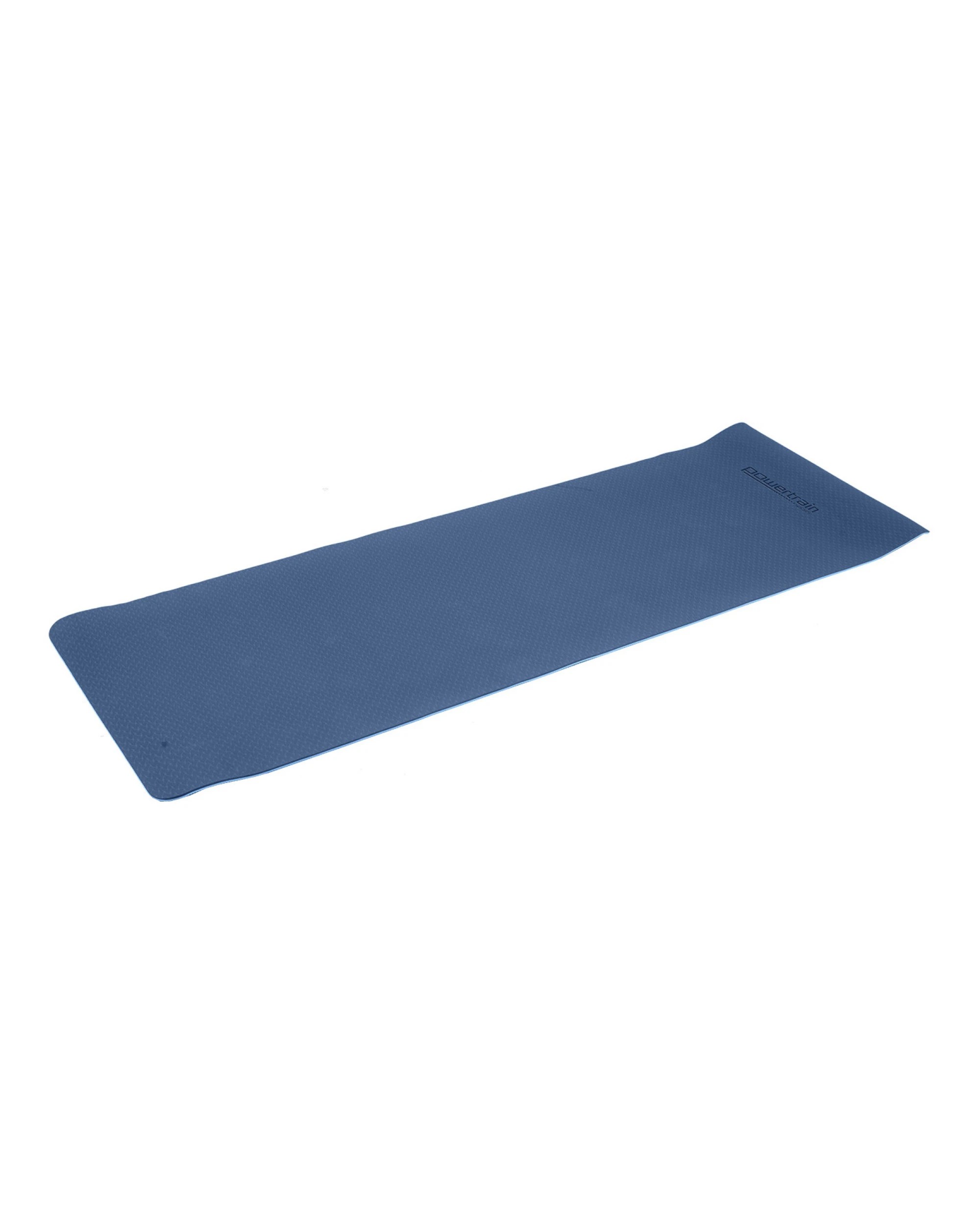 3 Powertrain Sports 8mm TPE Yoga Mat - Dual-Layer Non-Slip Exercise Mat - Blue, 3 of 7