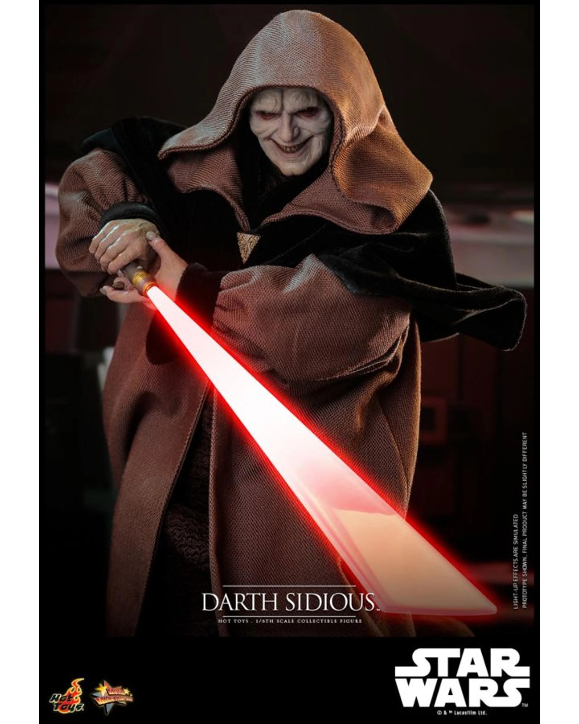 7 Hot Toys Star Wars Revenge Of The Sith Darth Sidious 1:6 Scale Collectible Action Figure, 7 of 10