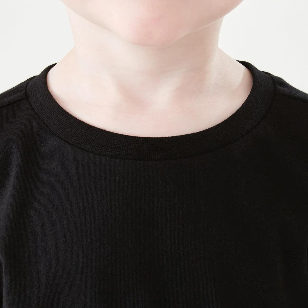 4 Long Sleeve Plain T-shirt Black, 4 of 8