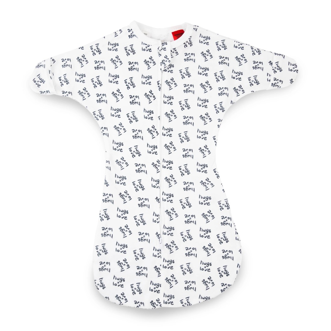 1 Baby Studio All In One Swaddlebag Cotton Large (3-9m) - Hugs Equals Love
 - White, 1 of 1