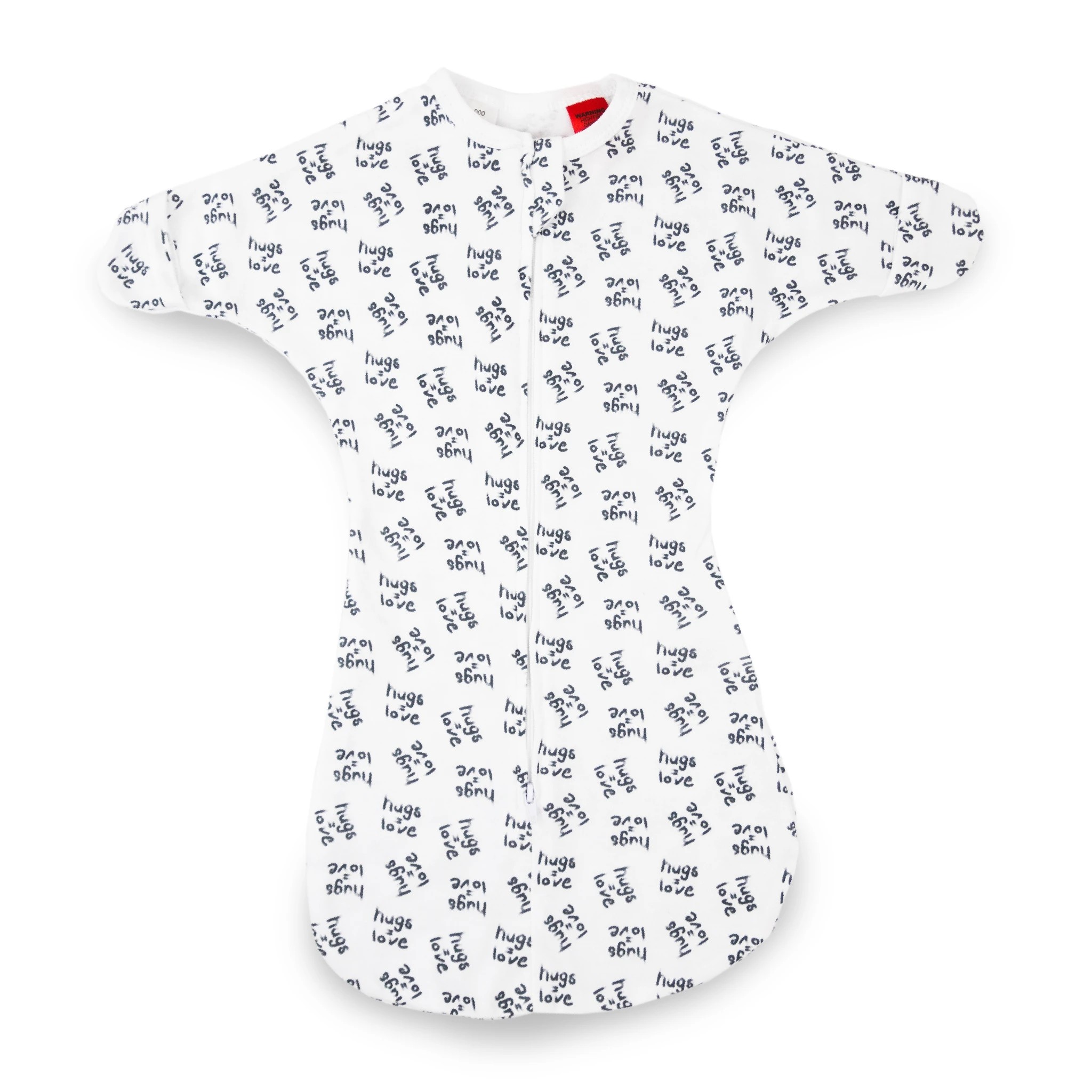 1 Baby Studio All In One Swaddlebag Cotton Large (3-9m) - Hugs Equals Love
 - White, 1 of 1