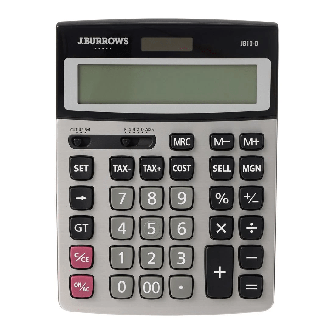 1 J.Burrows Desktop 12 Digit Tax Calculator Silver, 1 of 4