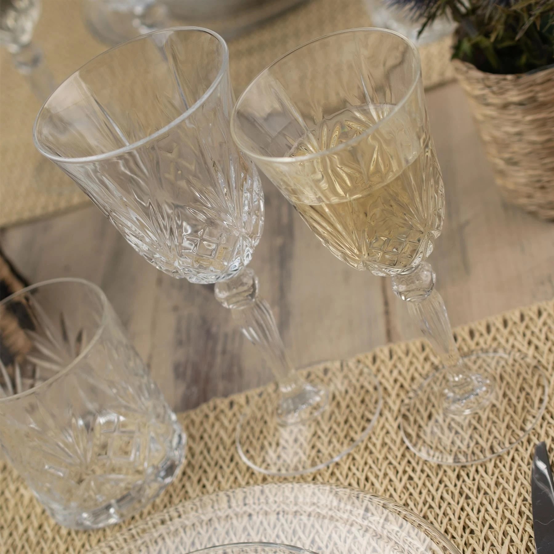 6 RCR Crystal Melodia Glass Champagne Flutes - 160ml - Pack of 6 - Clear, 6 of 6