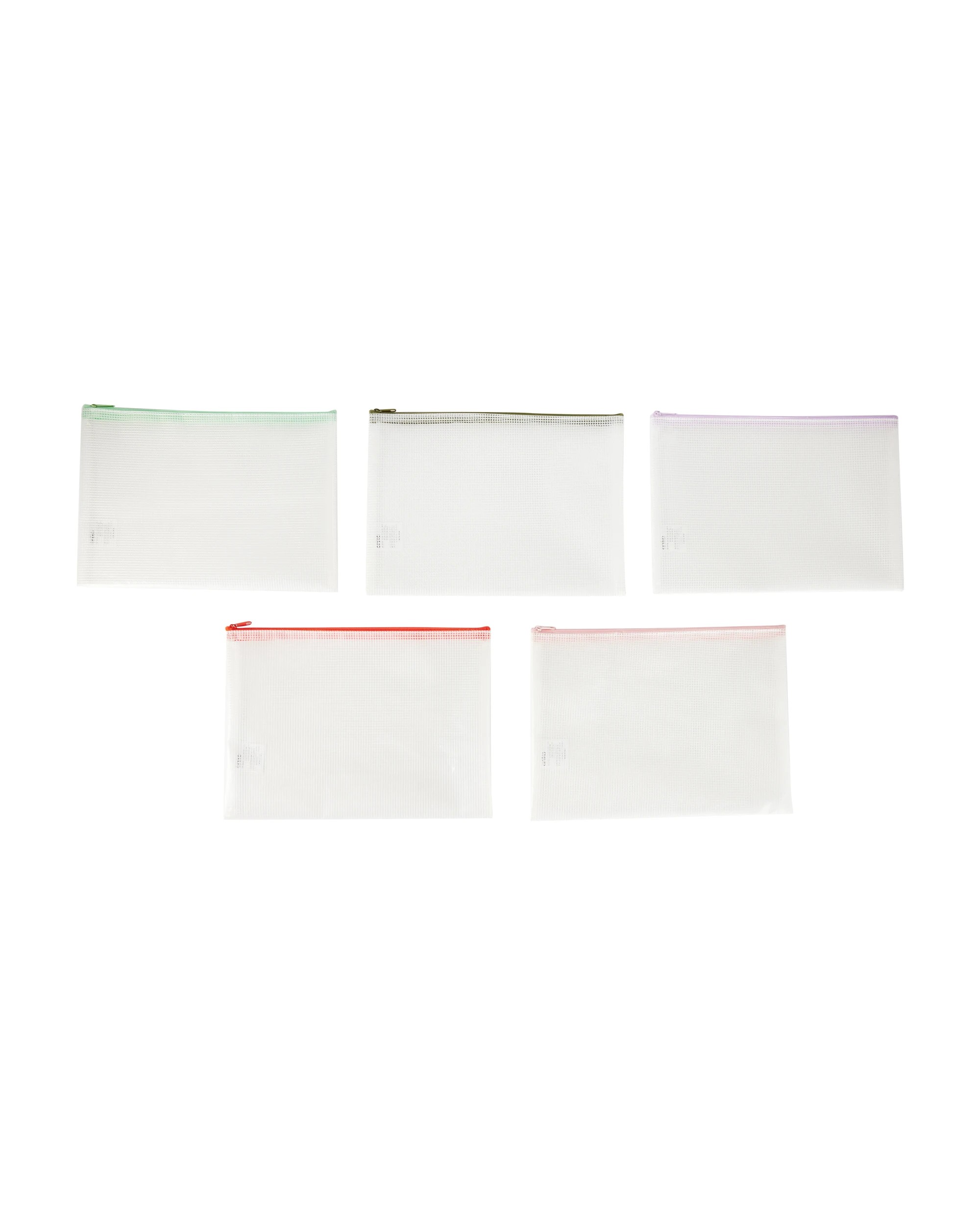 1 5 Pack A4 Size Mesh Pouch, 1 of 4