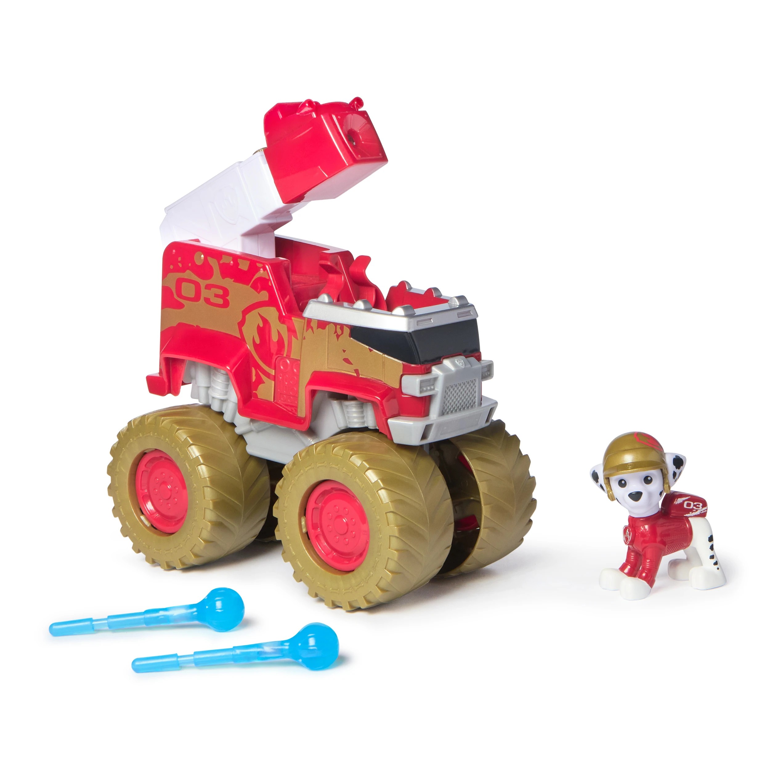 4 PAW Patrol: Rescue Wheels Chase & Marshall’s Toy Trucks with Projectile Launchers & Collectible Action Figures, 4 of 6