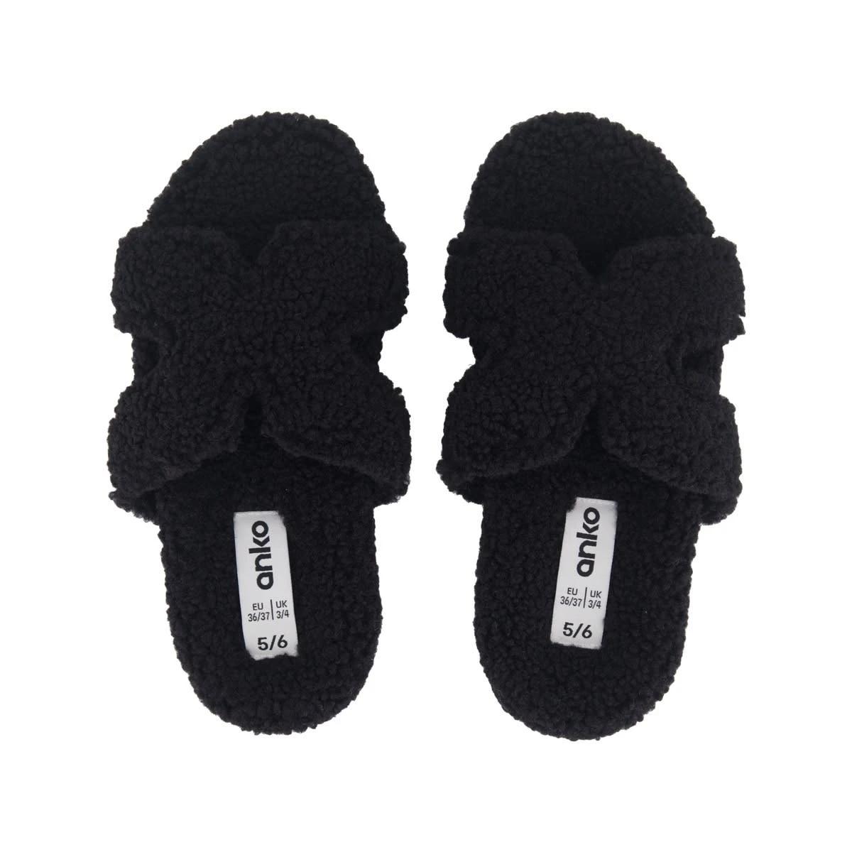2 H Strap Boucle Slides Black, 2 of 3