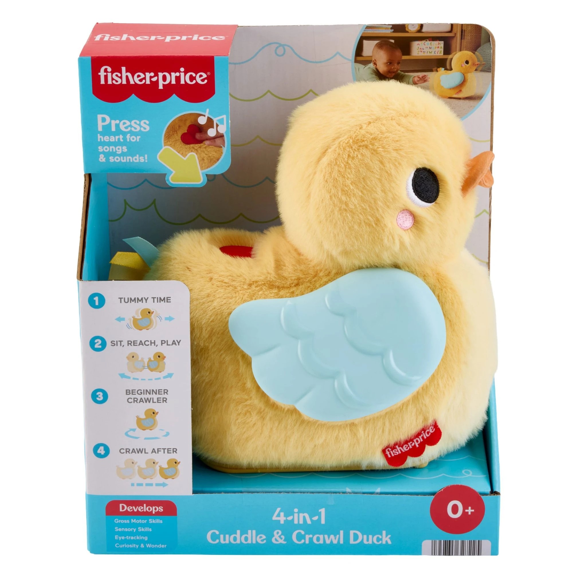 1 Fisher-Price 4-in-1 Cuddle & Crawl Duck, 1 of 6