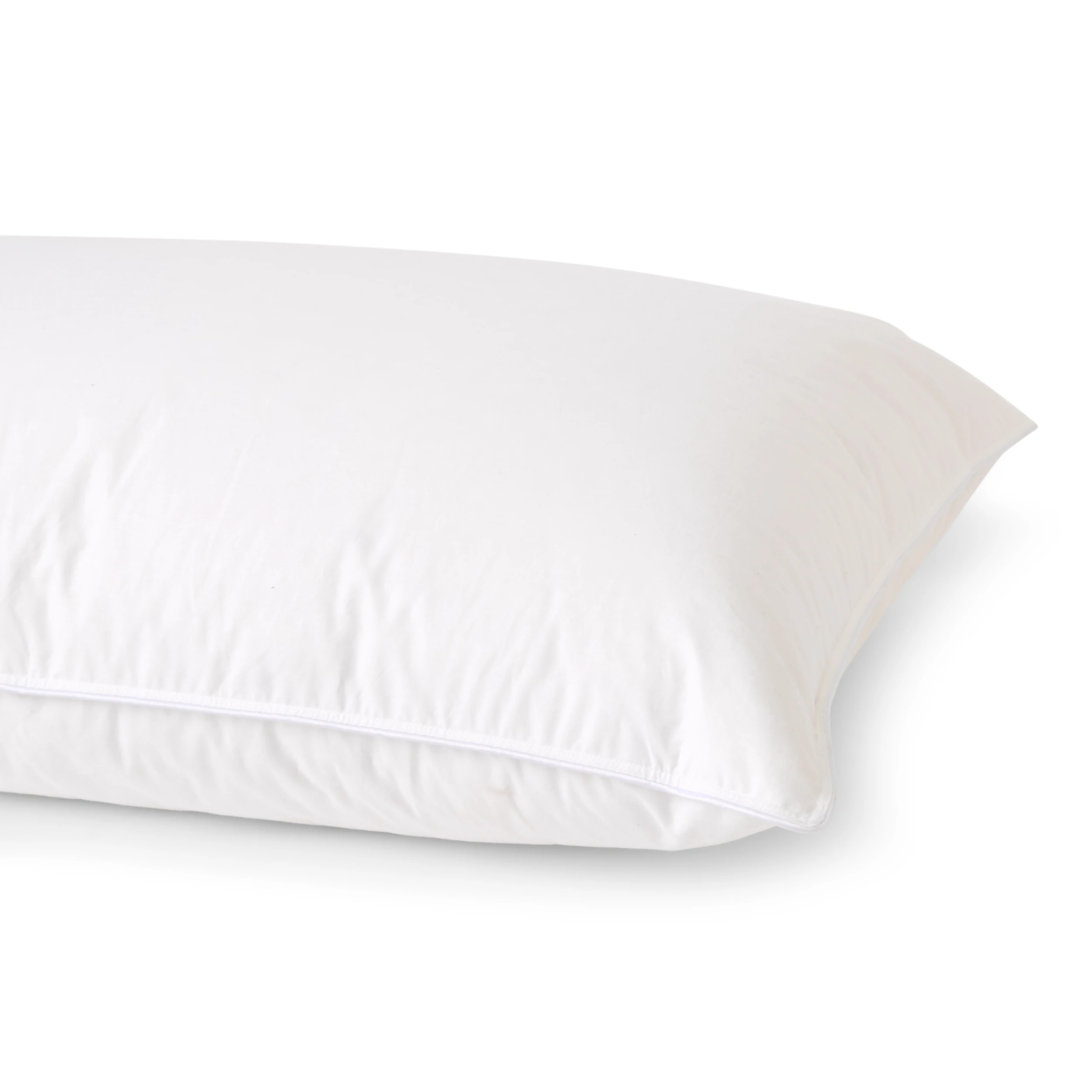 8 White Duck Down Surround Pillow - Medium Profile, White, 8 of 9