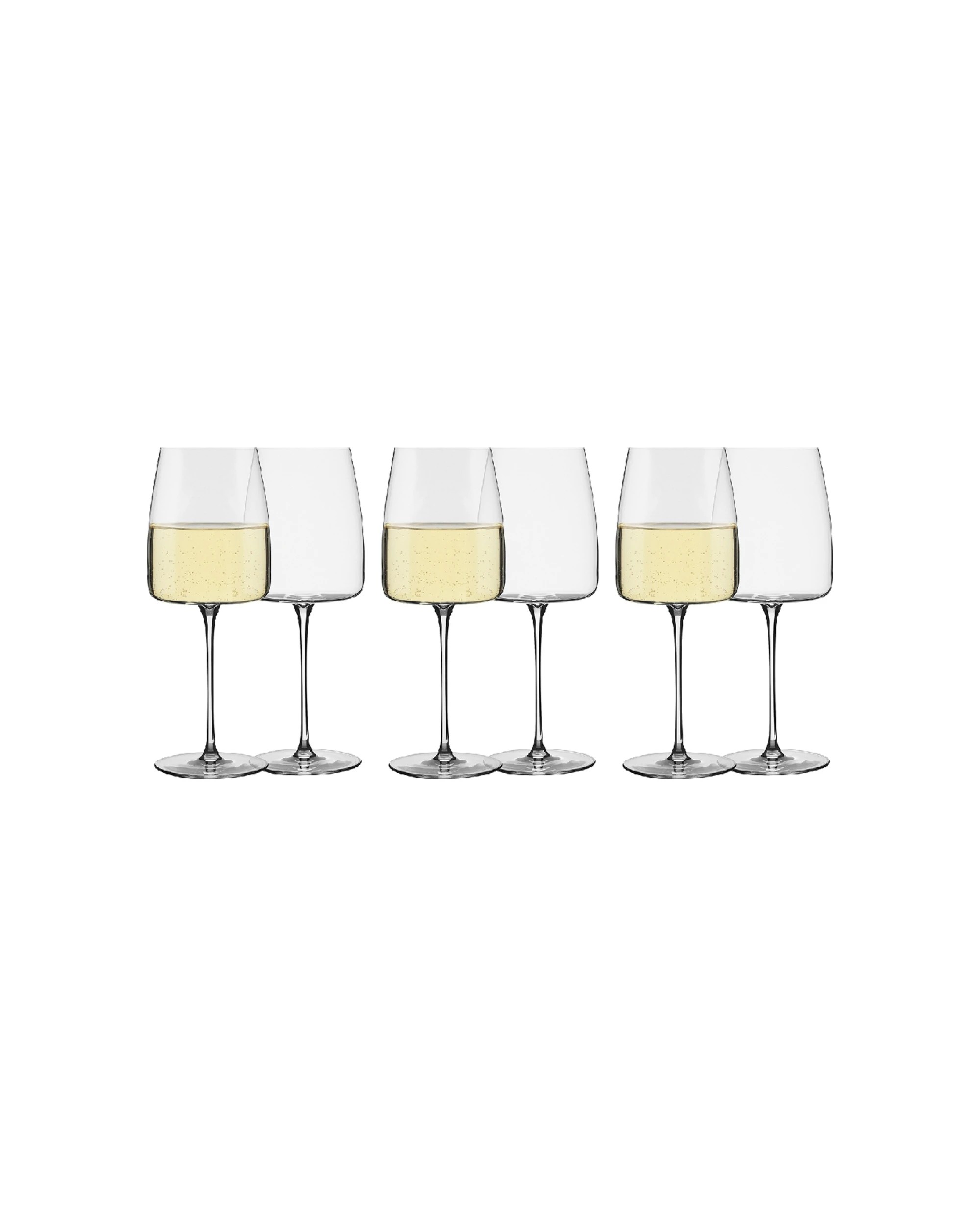 1 6pc Ecology Epicure Stemmed 450ml/22cm White Wine Glasses Drinkware Set Clear
 - Clear, 1 of 4