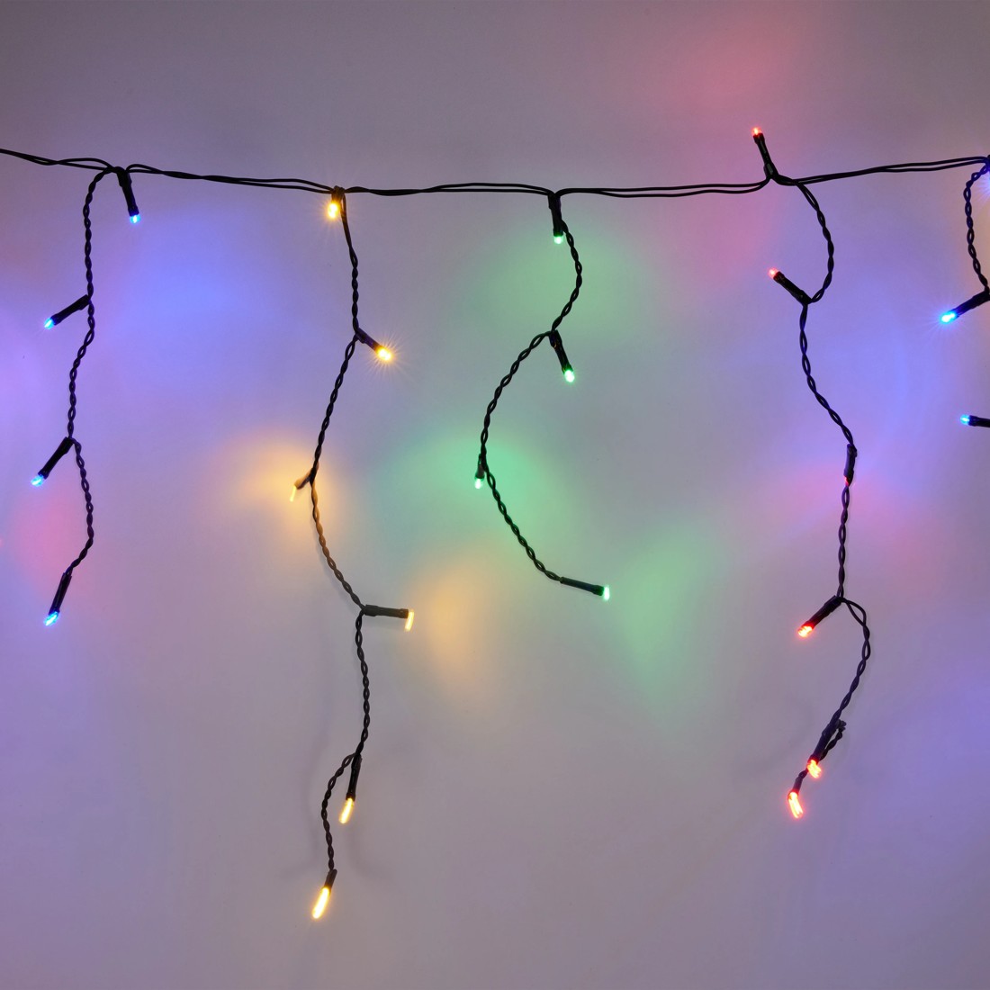 1 Low Voltage 250 LED Multifunction Multi-Coloured Icicle String Lights, 1 of 8
