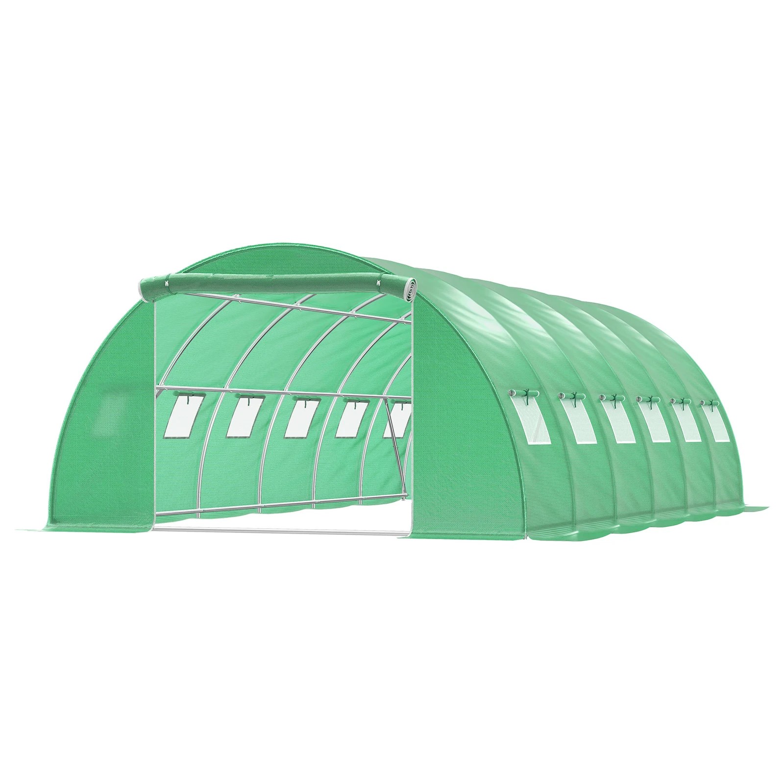 1 Alfordson Greenhouse Dome Shed 6x4x2M - Green, 1 of 6