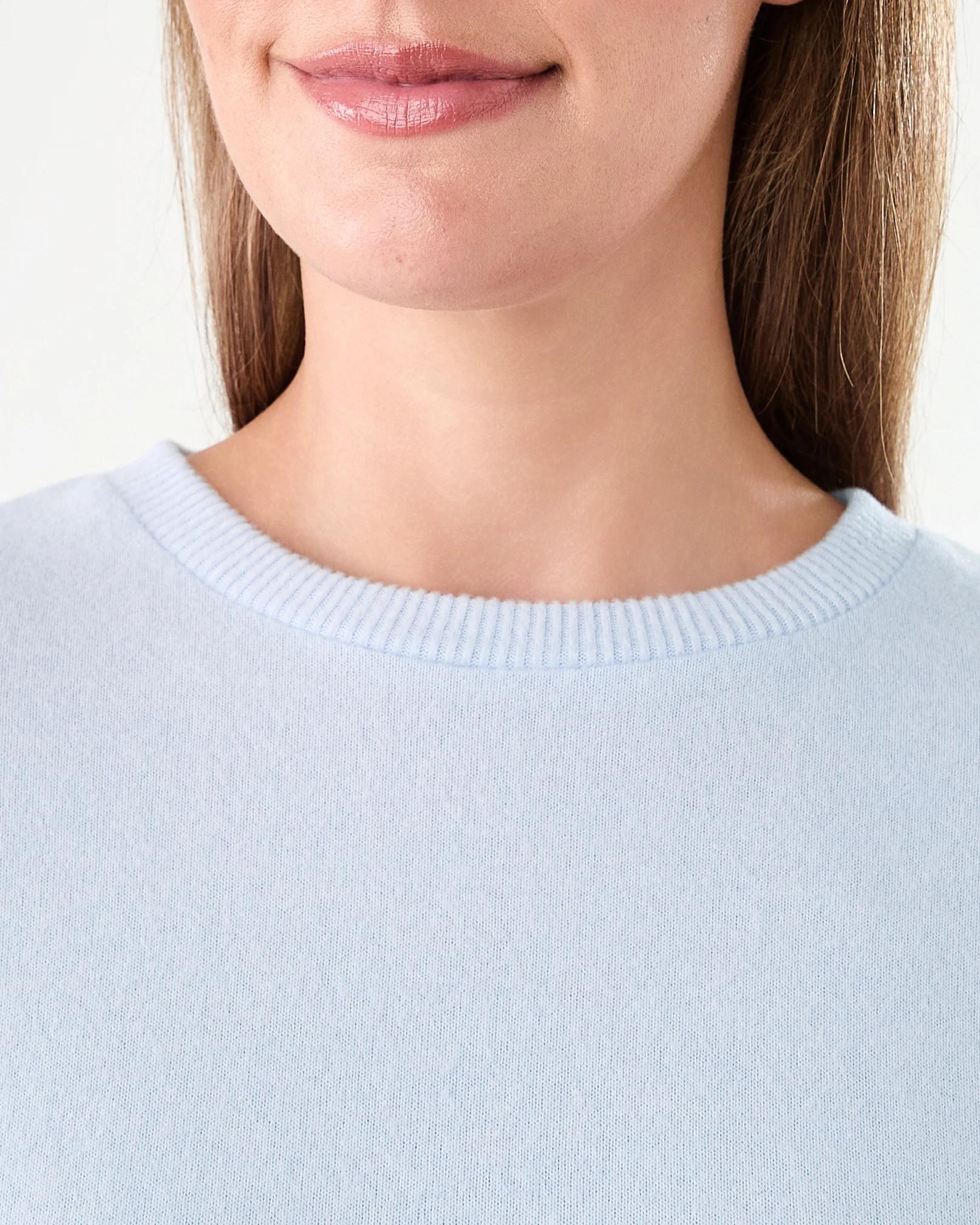 5 Super Soft Rib Sleeve Lounge Top Halo Blue, 5 of 7