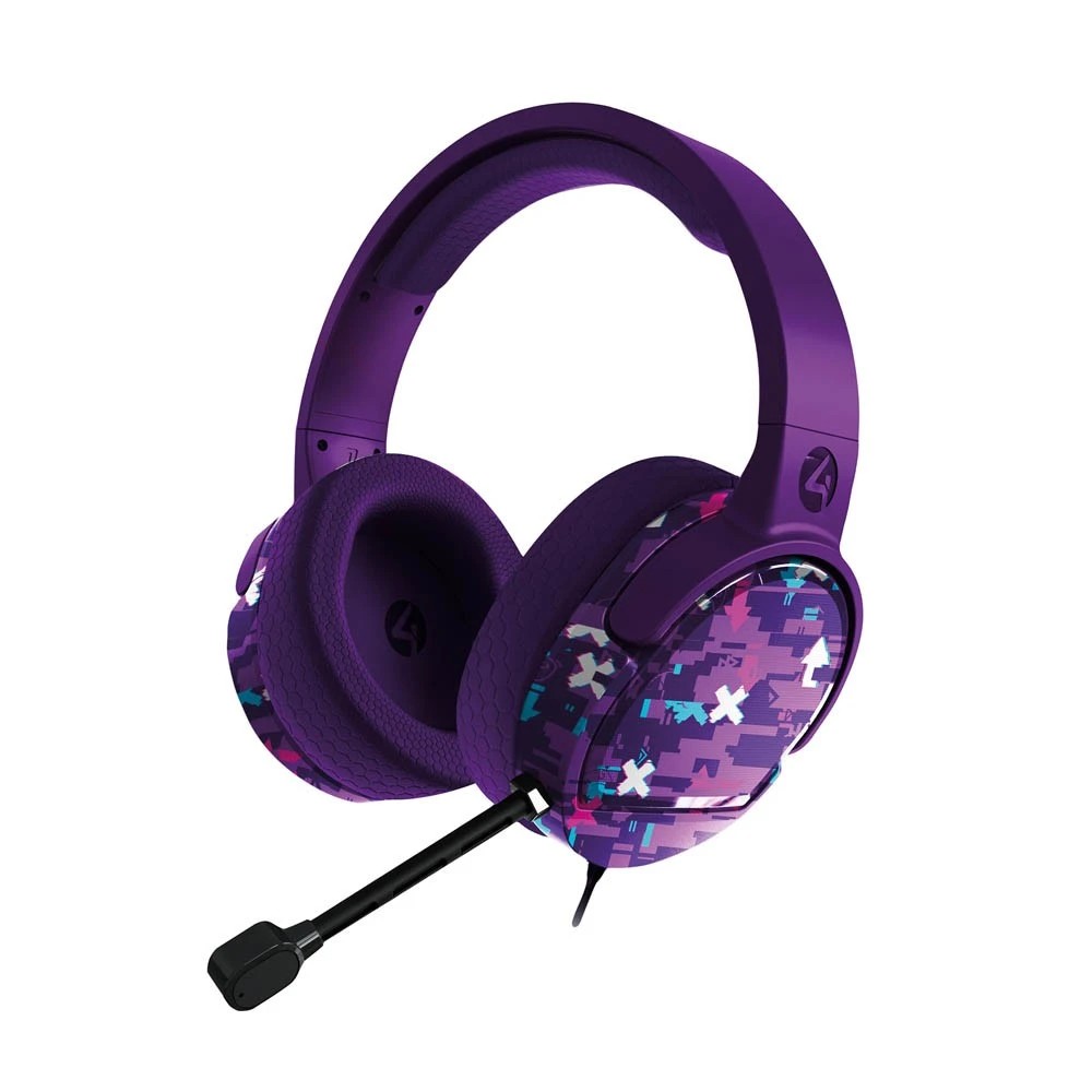 1 4Gamers Panther Premium Gaming Headset - Glitch Indigo
 - Multi-Coloured,Purple, 1 of 5