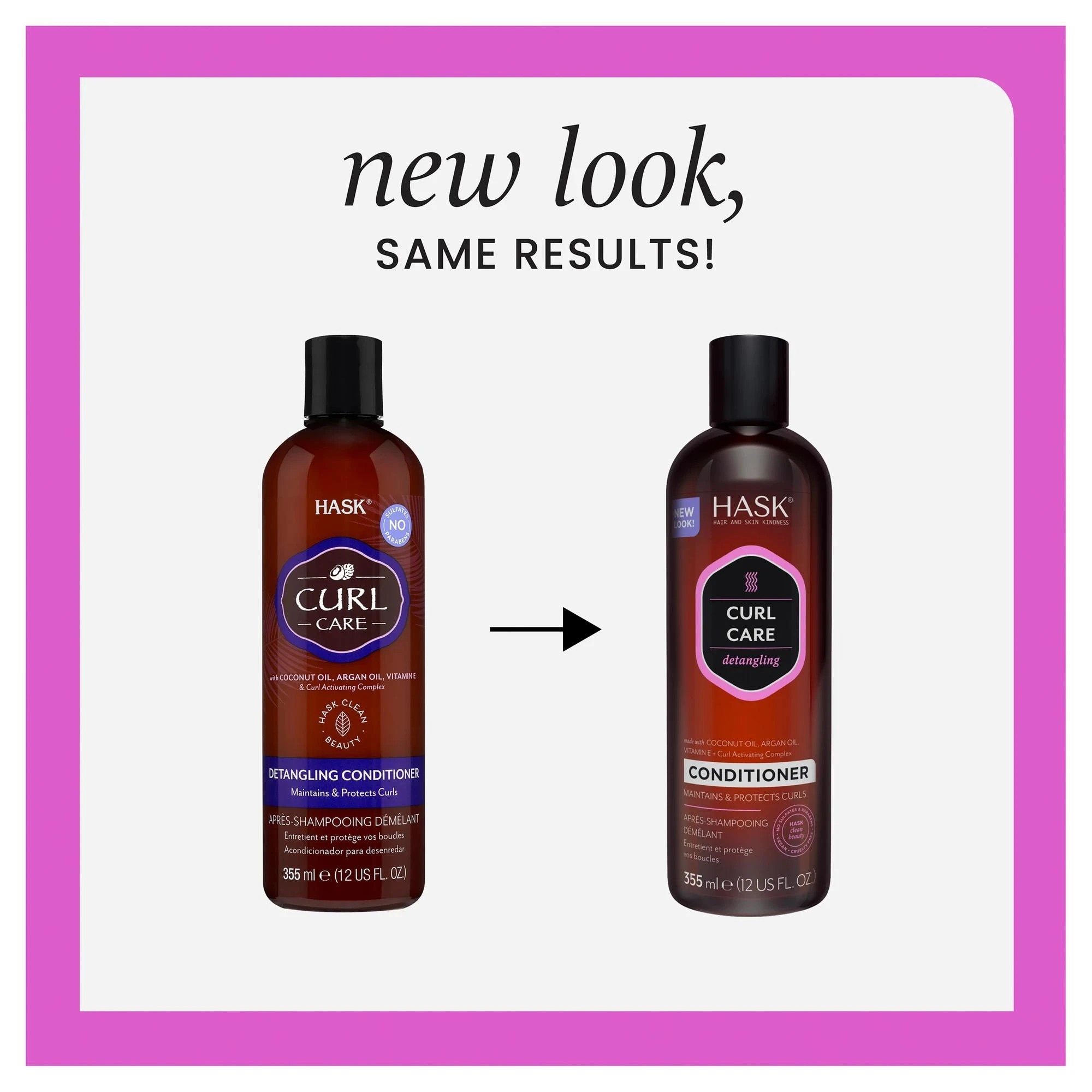 5 Hask Curl Care Detangling Conditioner, Coconut Oil Argan Oil Vitamin E and Curl Activating Complex - 355ml - Multi, 5 of 10