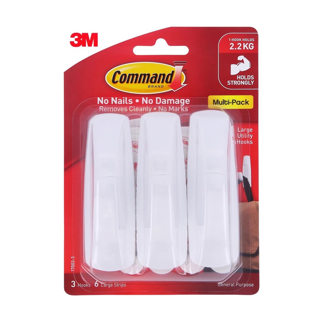 1 Command Mounting Hook Large Value Pack, 1 of 5