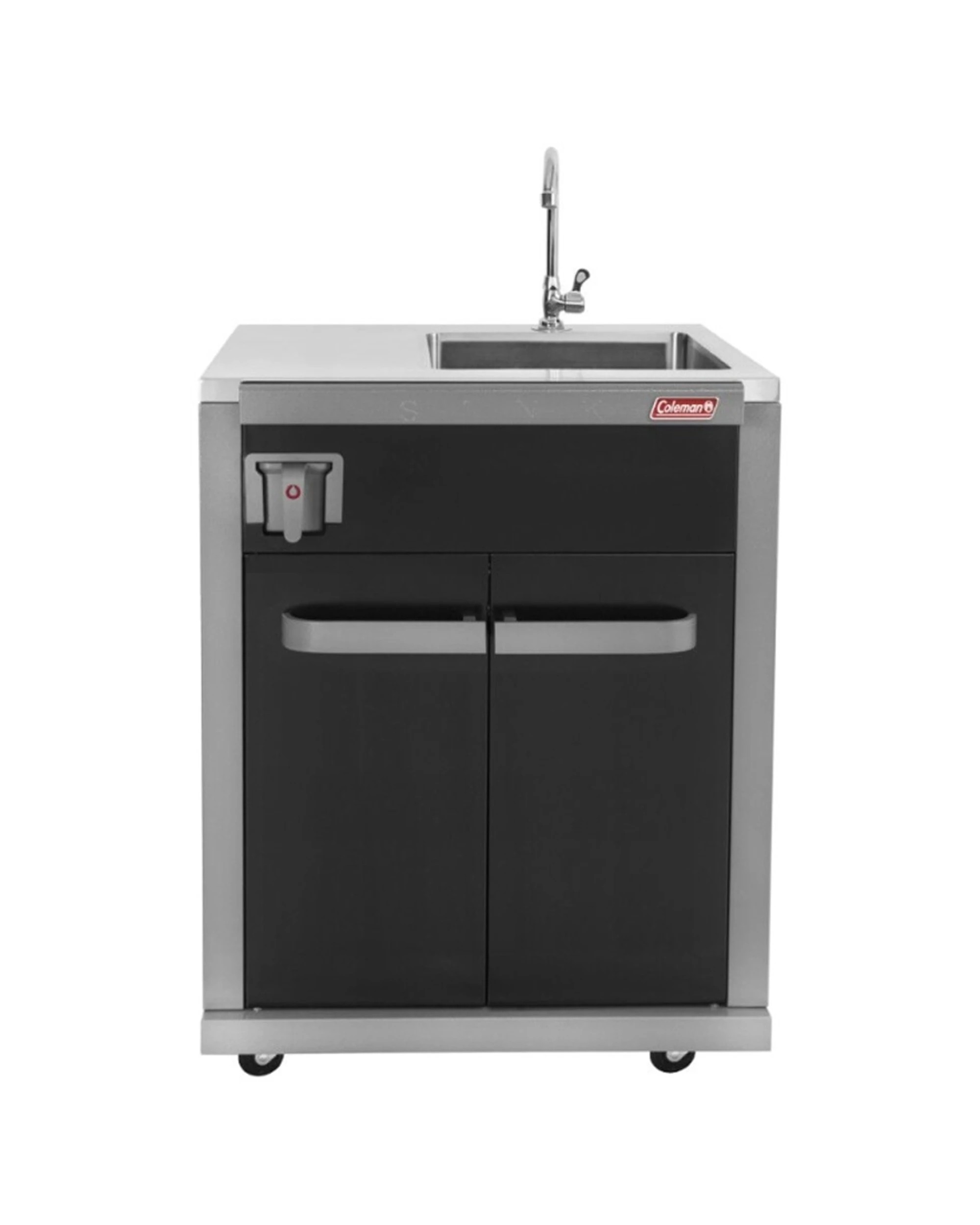 3 Coleman Revolution 4 Burner Kitchen With Sink And Fridge Module - Gloss - Black, 3 of 5