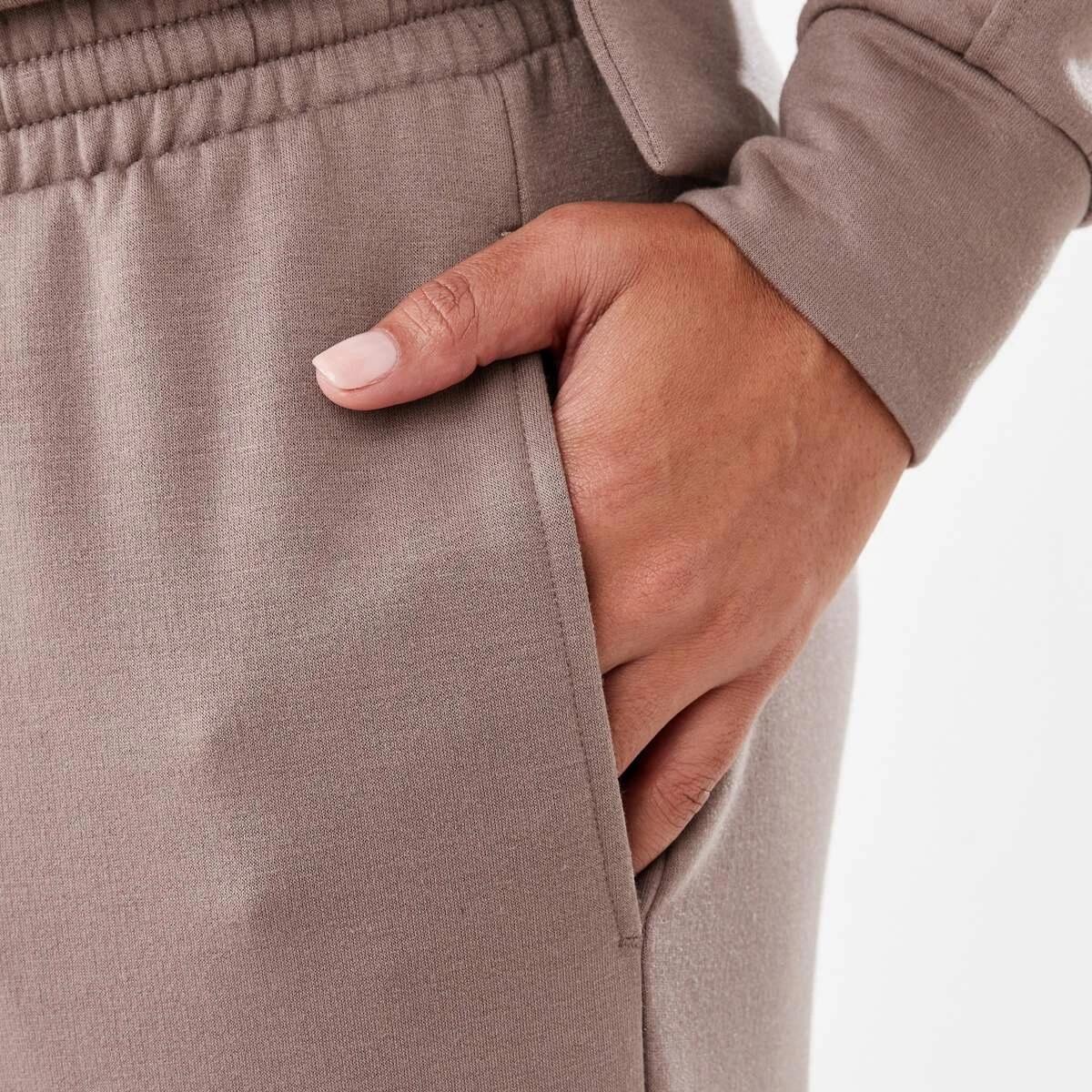 5 Soft Touch Wide Leg Trackpants Taupe Brn, 5 of 5