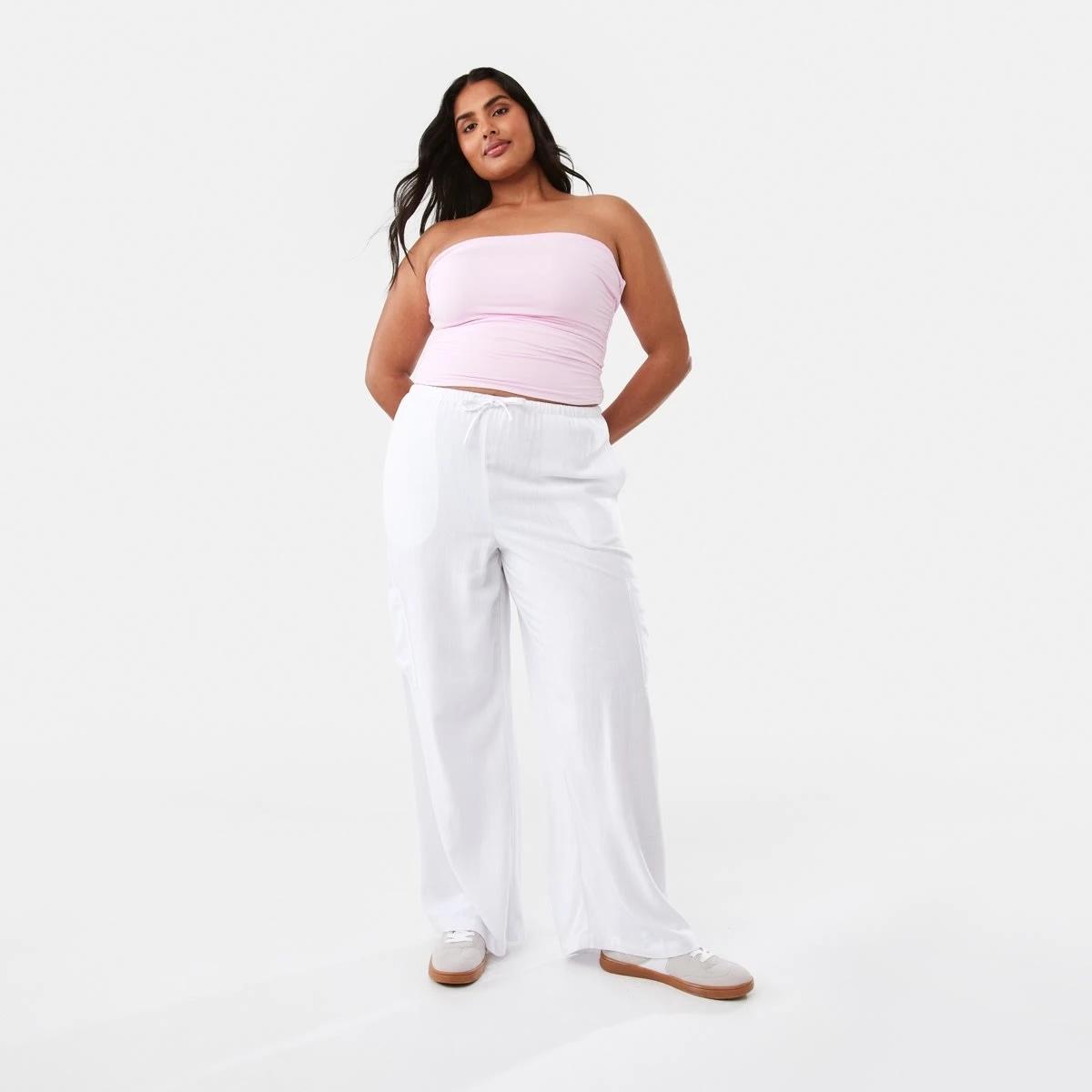 4 Sleeveless Ruched Tube Top Chery Pink, 4 of 9