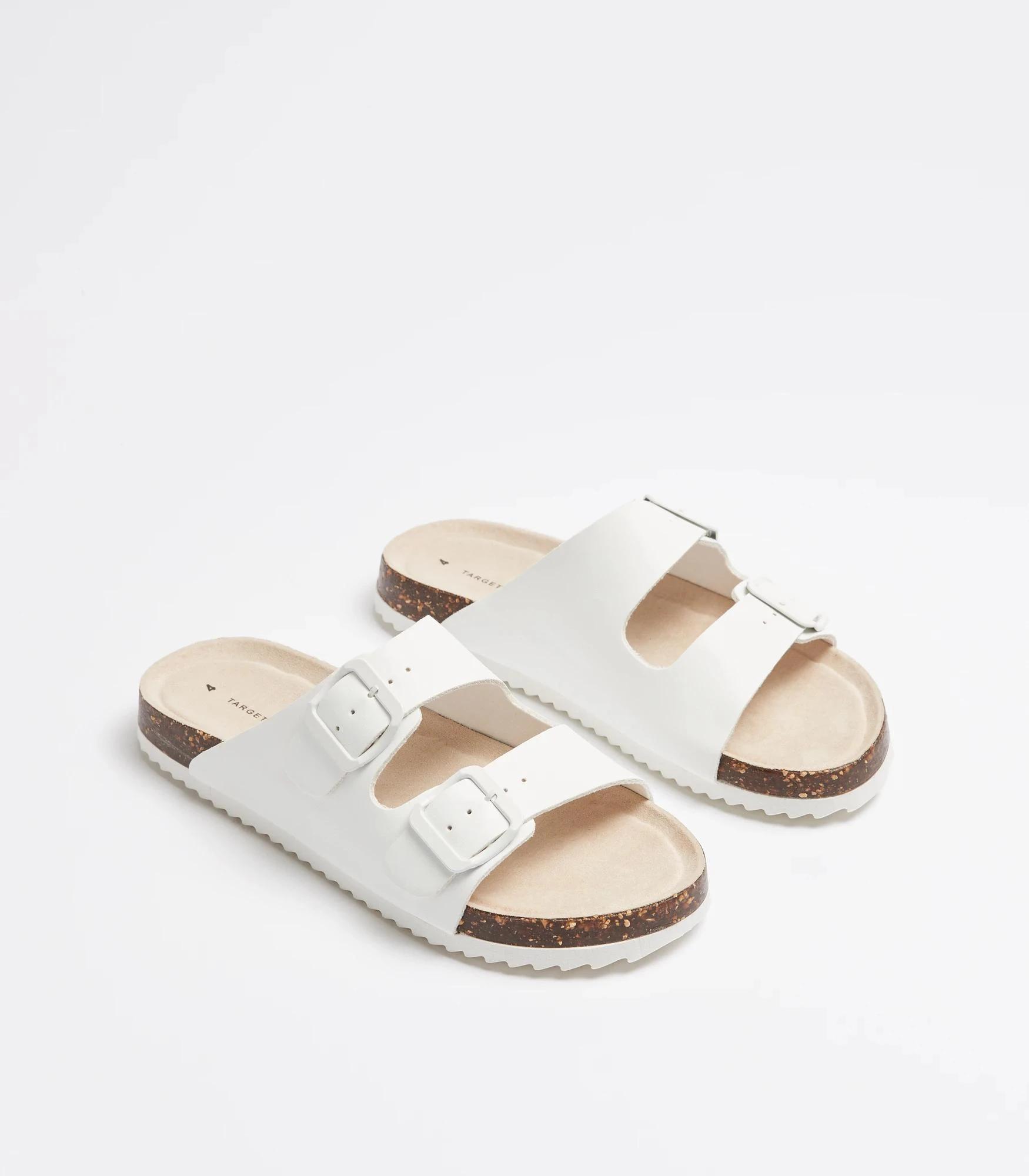 3 Target Youth Youth Moulded Cork Sandals WHITE, 3 of 3