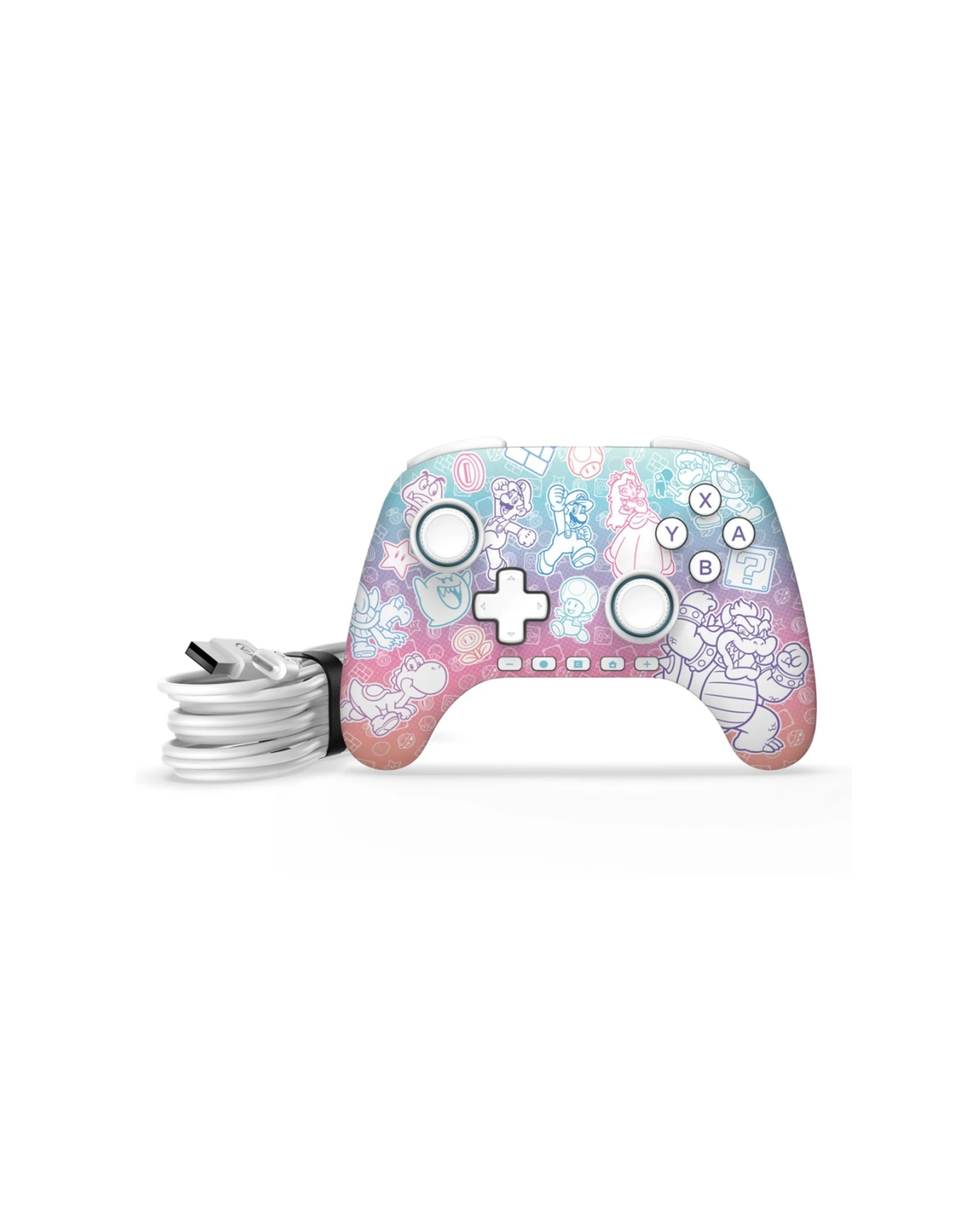 6 PowerA Nintendo Switch 2 Advantage Wired Gaming Controller Mushroom Kingdom 3.5mm - Multi, 6 of 6